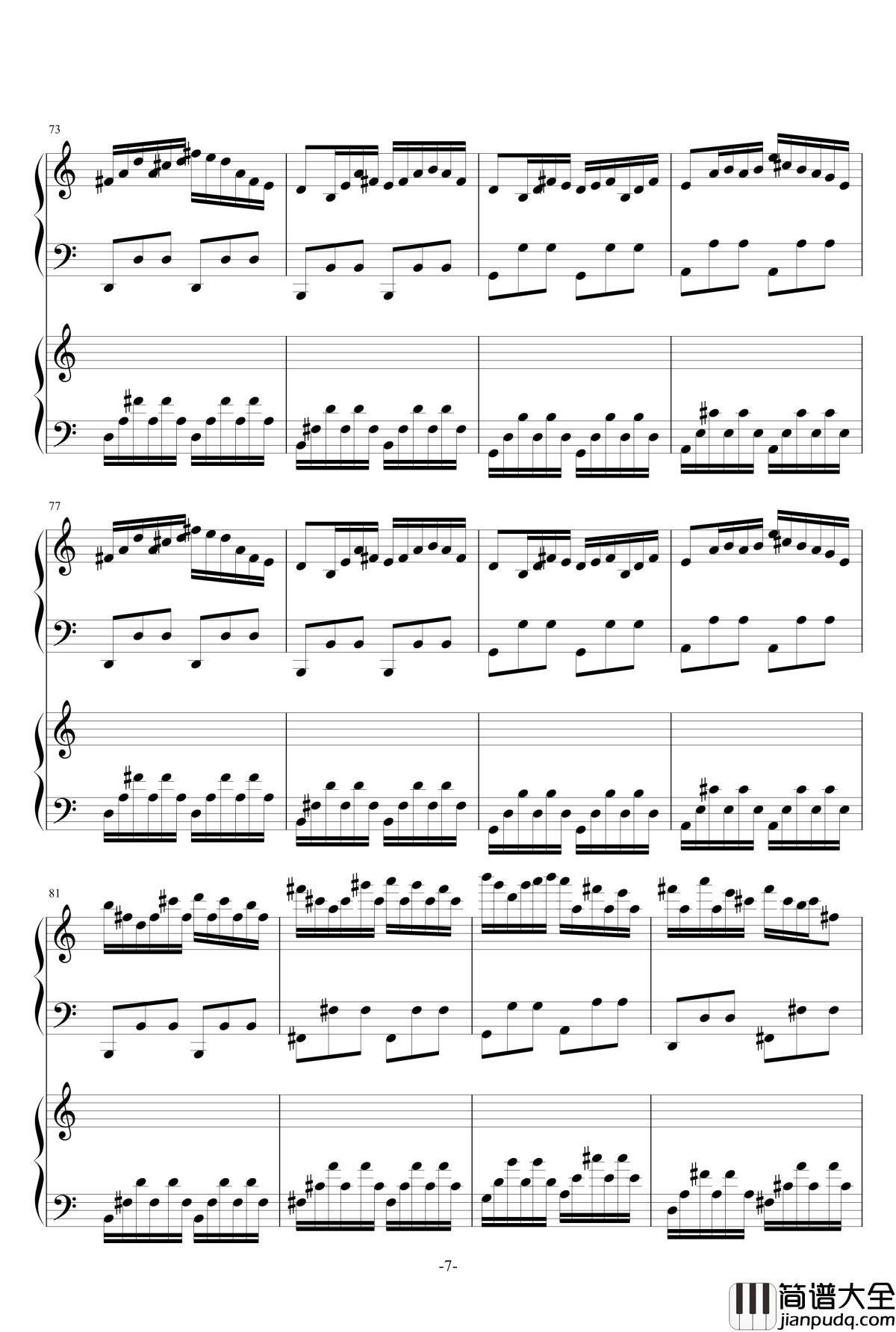 极品钢琴高手练习曲3钢琴谱_as2134
