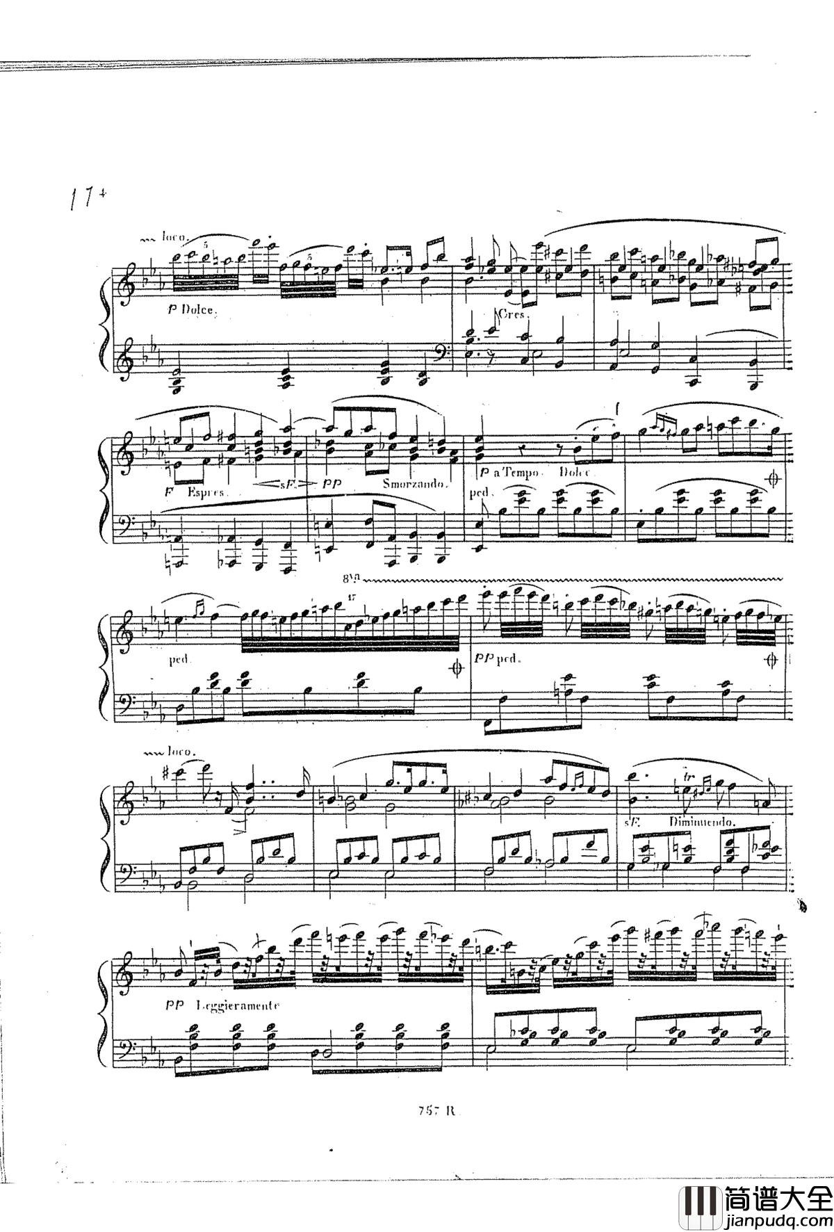 _on_an_original_theme钢琴谱_车尔尼_Czerny_Carl_Czerny_Op.42_No.6