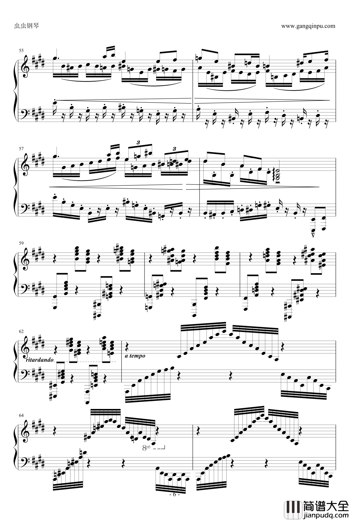 指尖上的梦想钢琴谱_E大调奏鸣曲_airoad