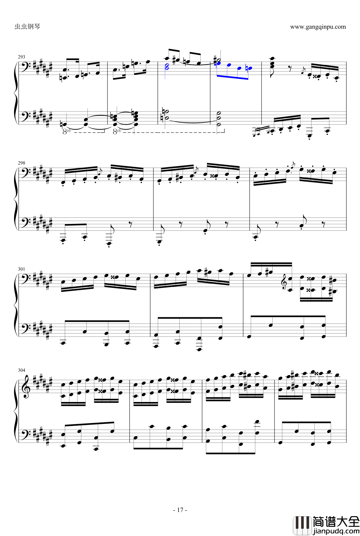 匈牙利狂想曲第二号钢琴谱_霍洛维茨版