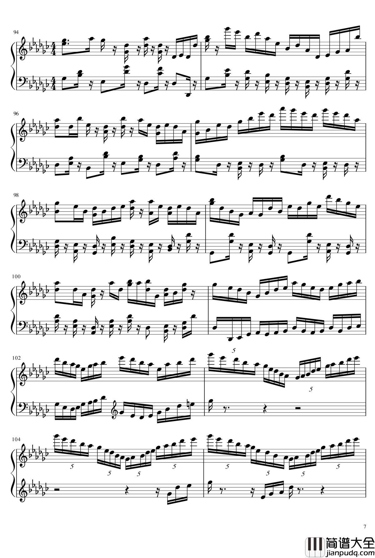 数学老师钢琴谱_手机铃声变奏曲_琴欲