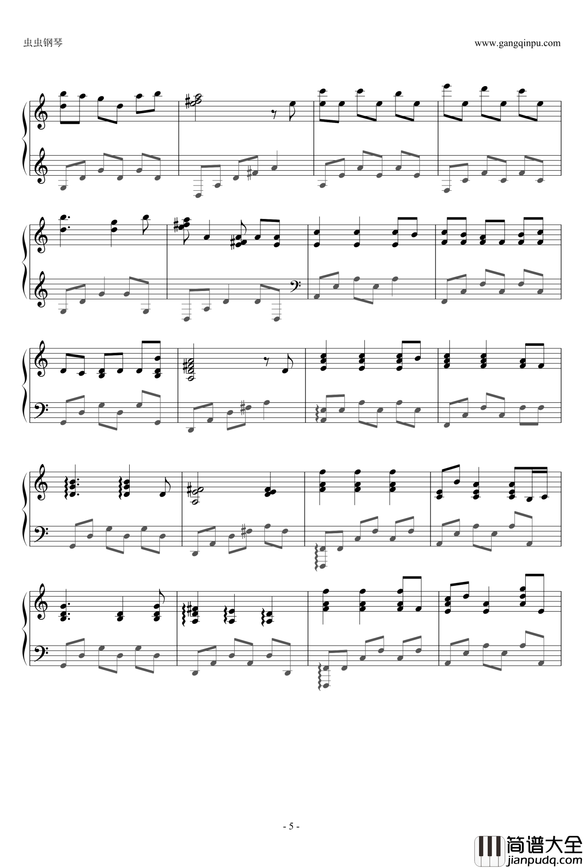 无惧此夜钢琴谱_Fear_not_this_Night_Jeremy_Soule
