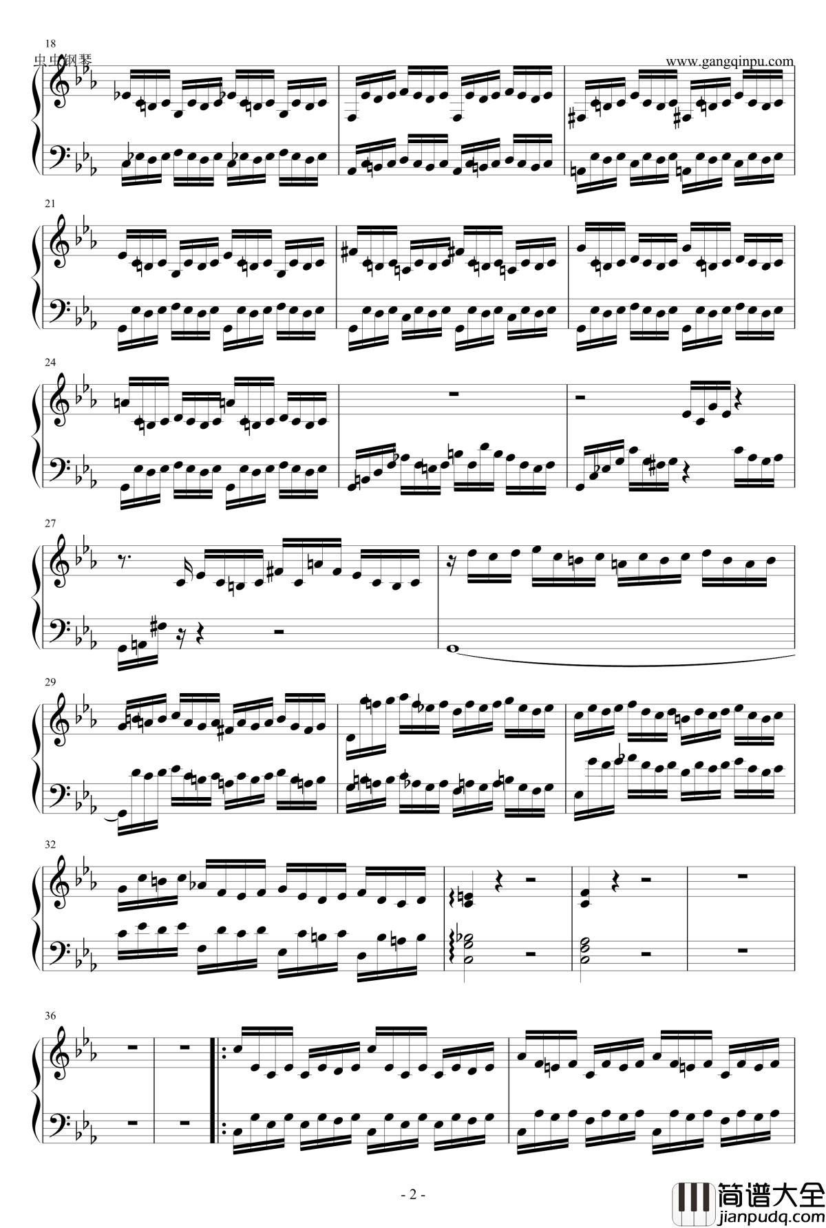 Prelude_in_C钢琴谱_马克西姆maksim_Maksim·Mrvica