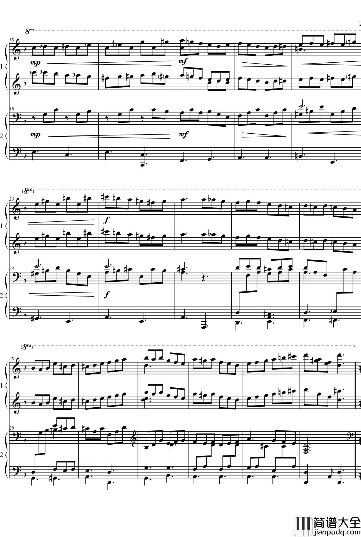 TARANTELLA_IN_3rd_CLASS钢琴谱_海上钢琴师