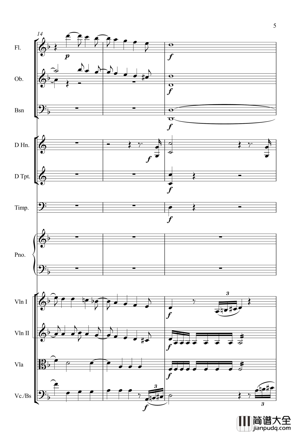 kv466_d小调第20号钢琴协奏曲钢琴谱_莫扎特