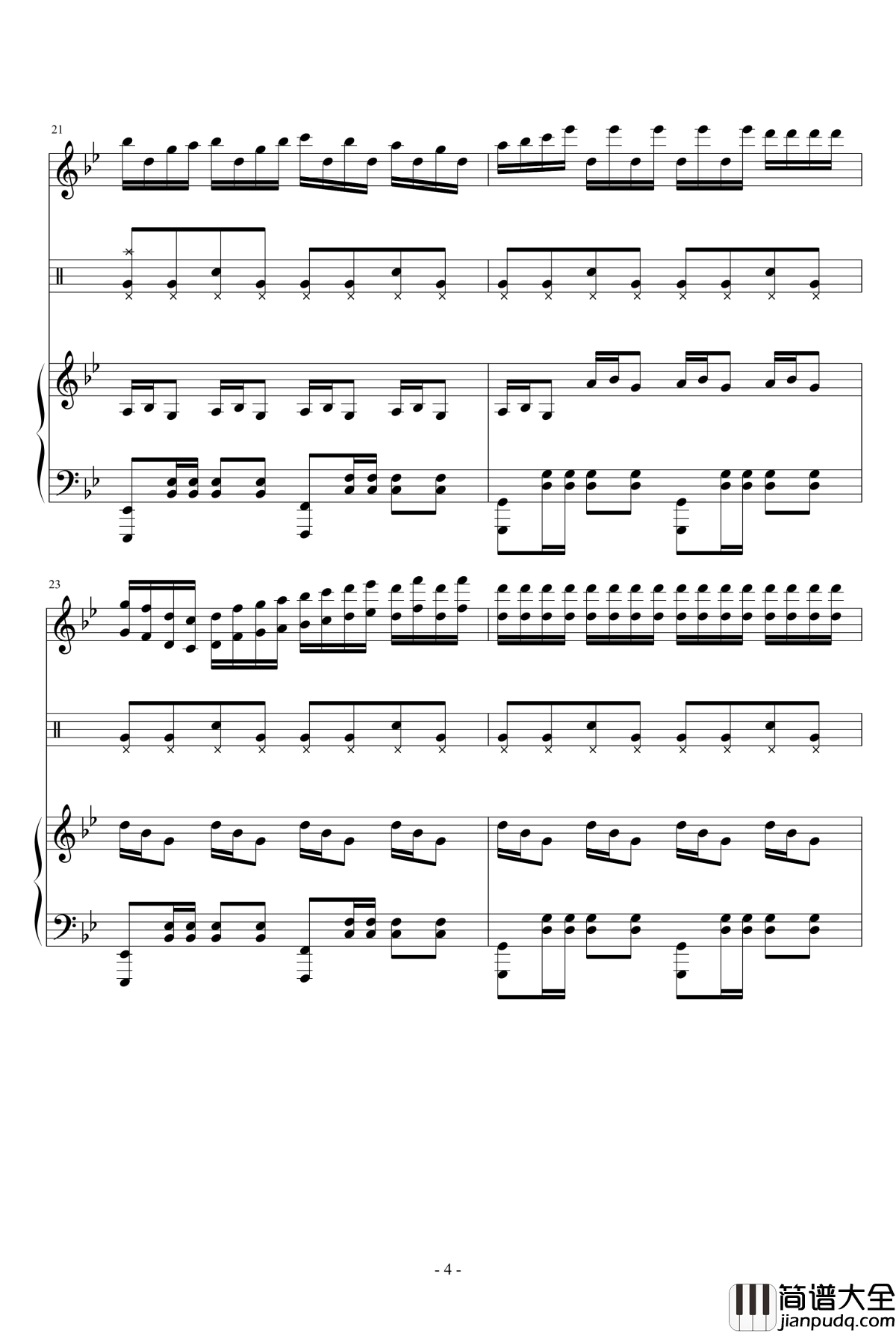 海的克罗地亚奏鸣曲钢琴谱_瑜乐星