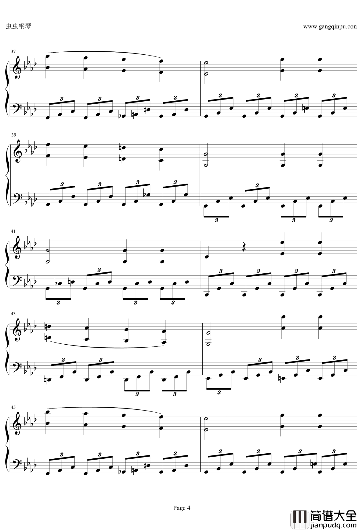 贝多芬第一钢琴奏鸣曲钢琴谱_作品2，第一号_贝多芬_beethoven