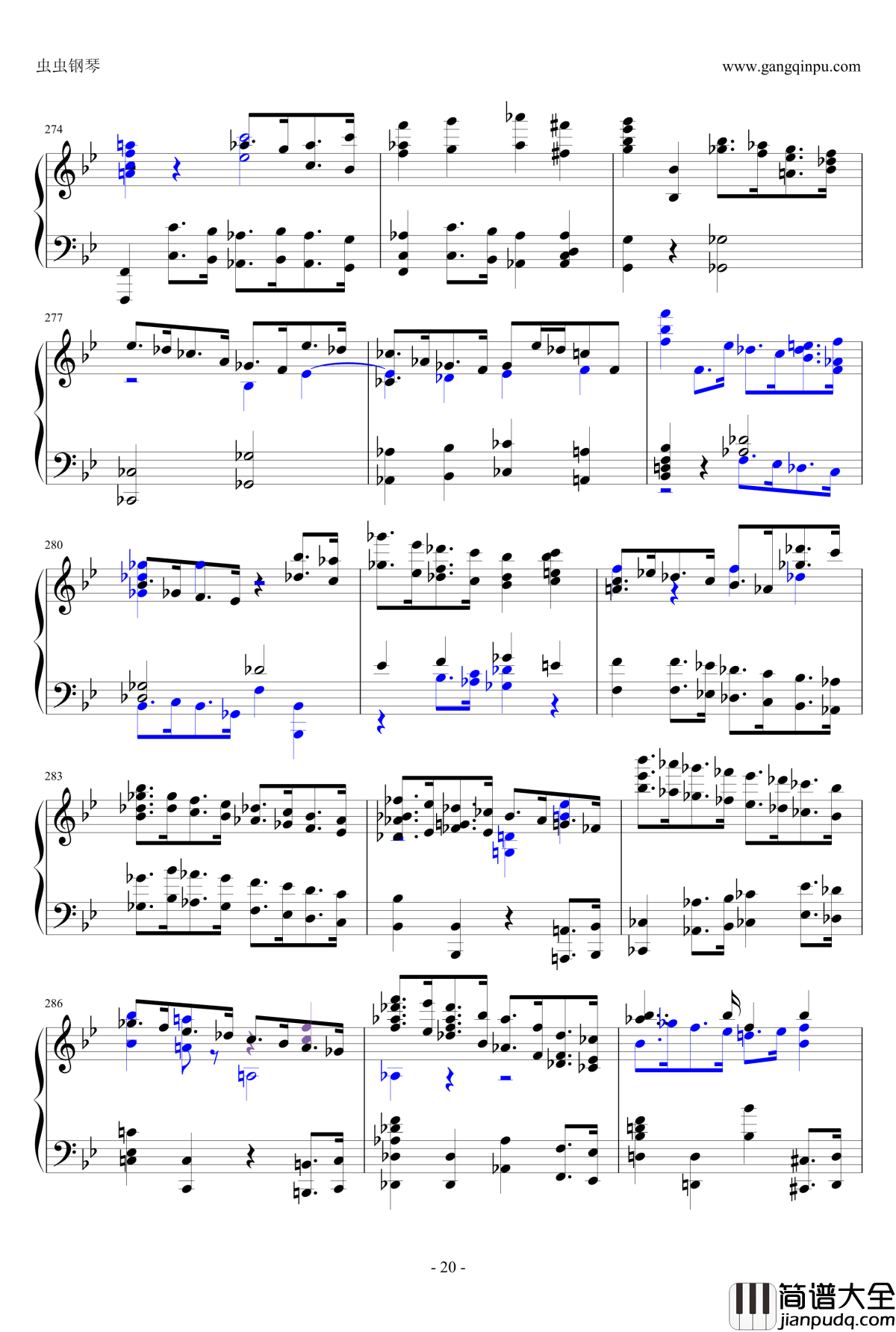 布鲁克纳第五交响曲第四乐章钢琴谱_钢琴独奏版