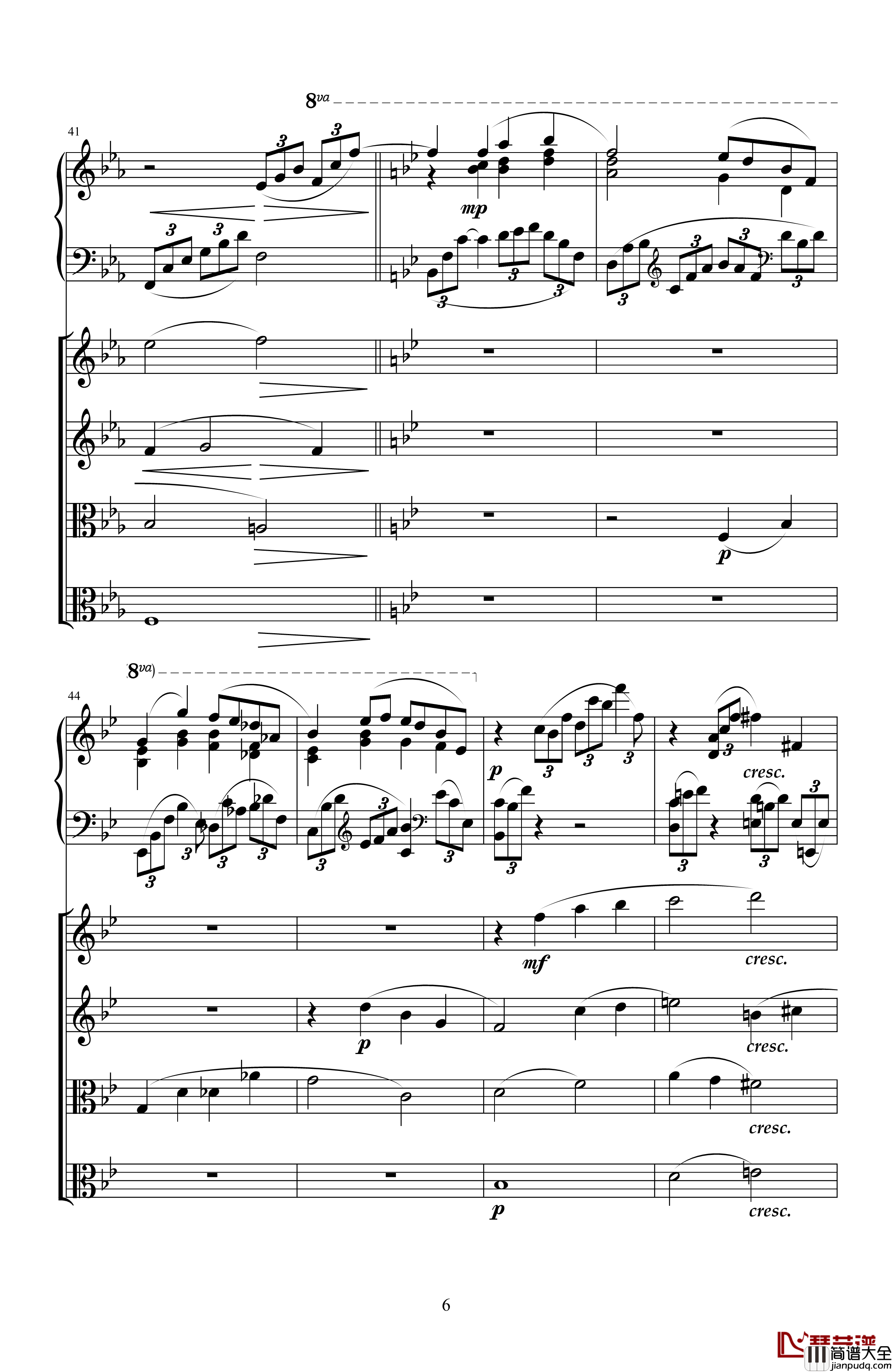 Piano_Quintet钢琴谱_天籁传声