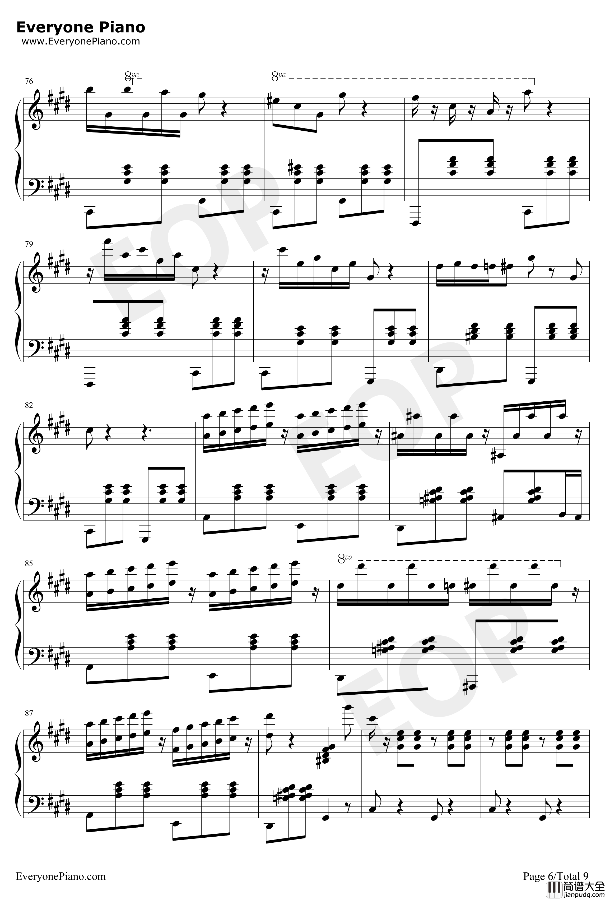 Dernier_Vol钢琴谱_Raphaël_Beau_尽情游戏_漫长的婚约