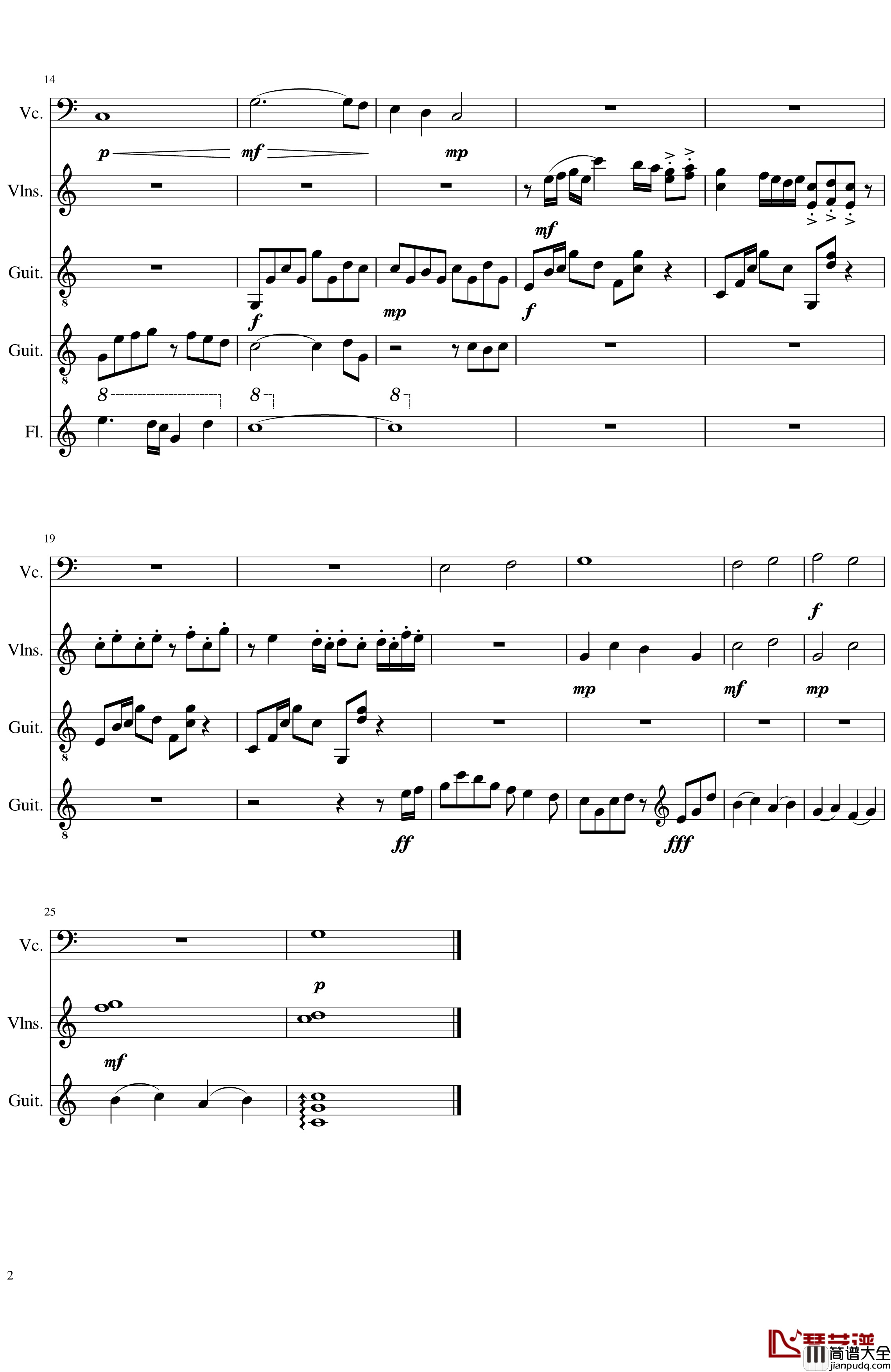 三叶の通学钢琴谱__你的名字_插曲