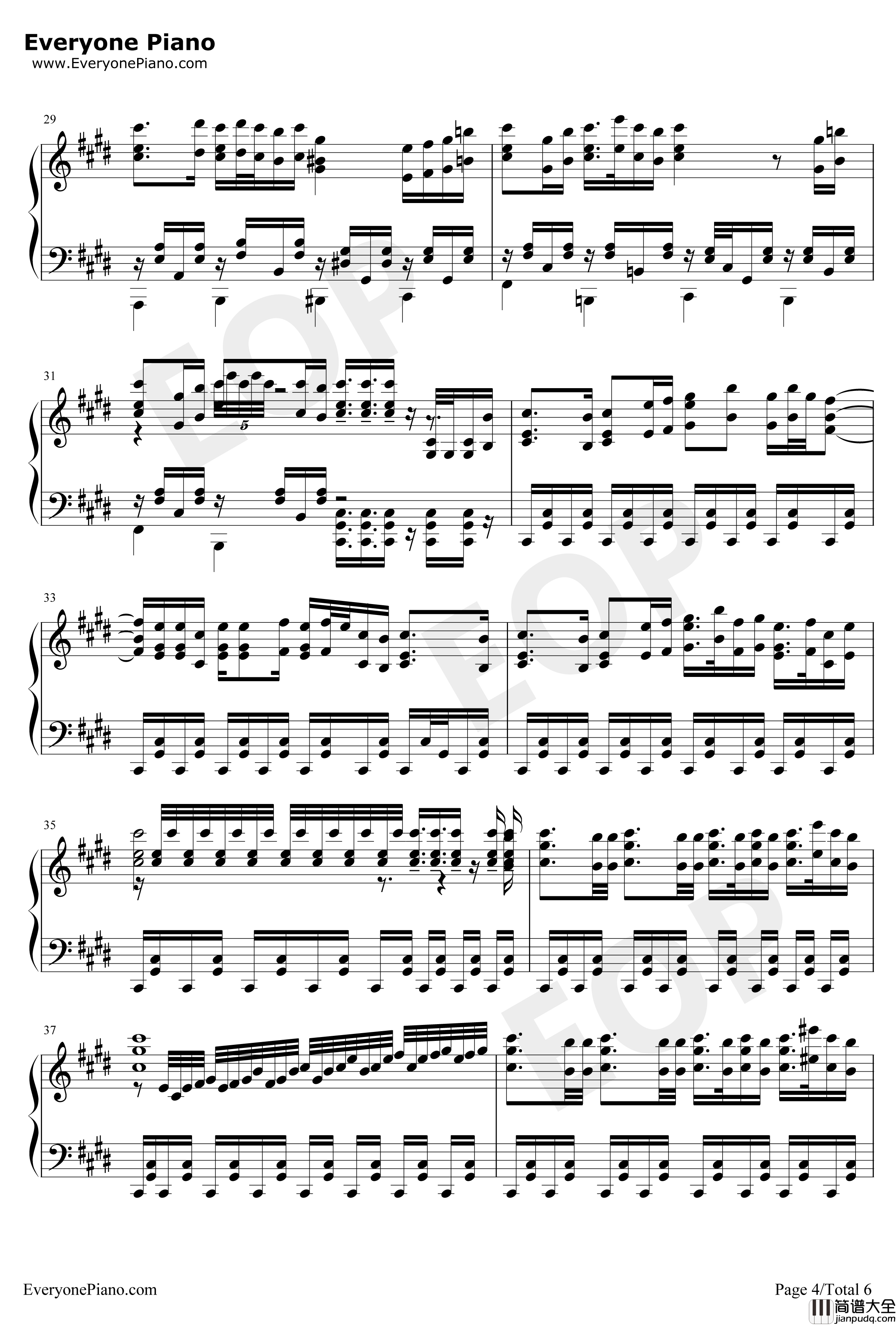 甲铁城的卡巴内利海门决战主题曲钢琴谱_EGOIST