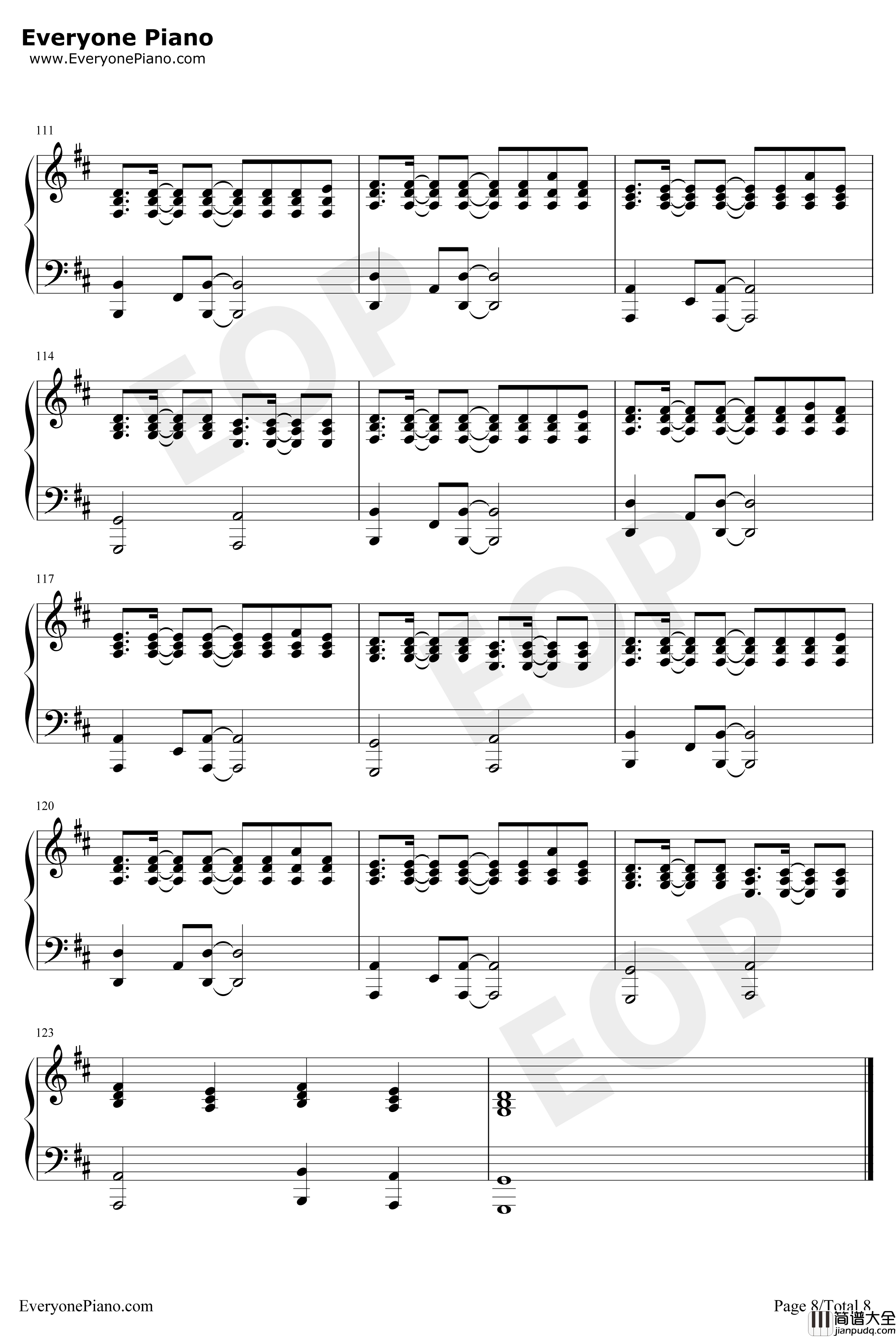 Because_of_You钢琴谱_ThePianoGuys