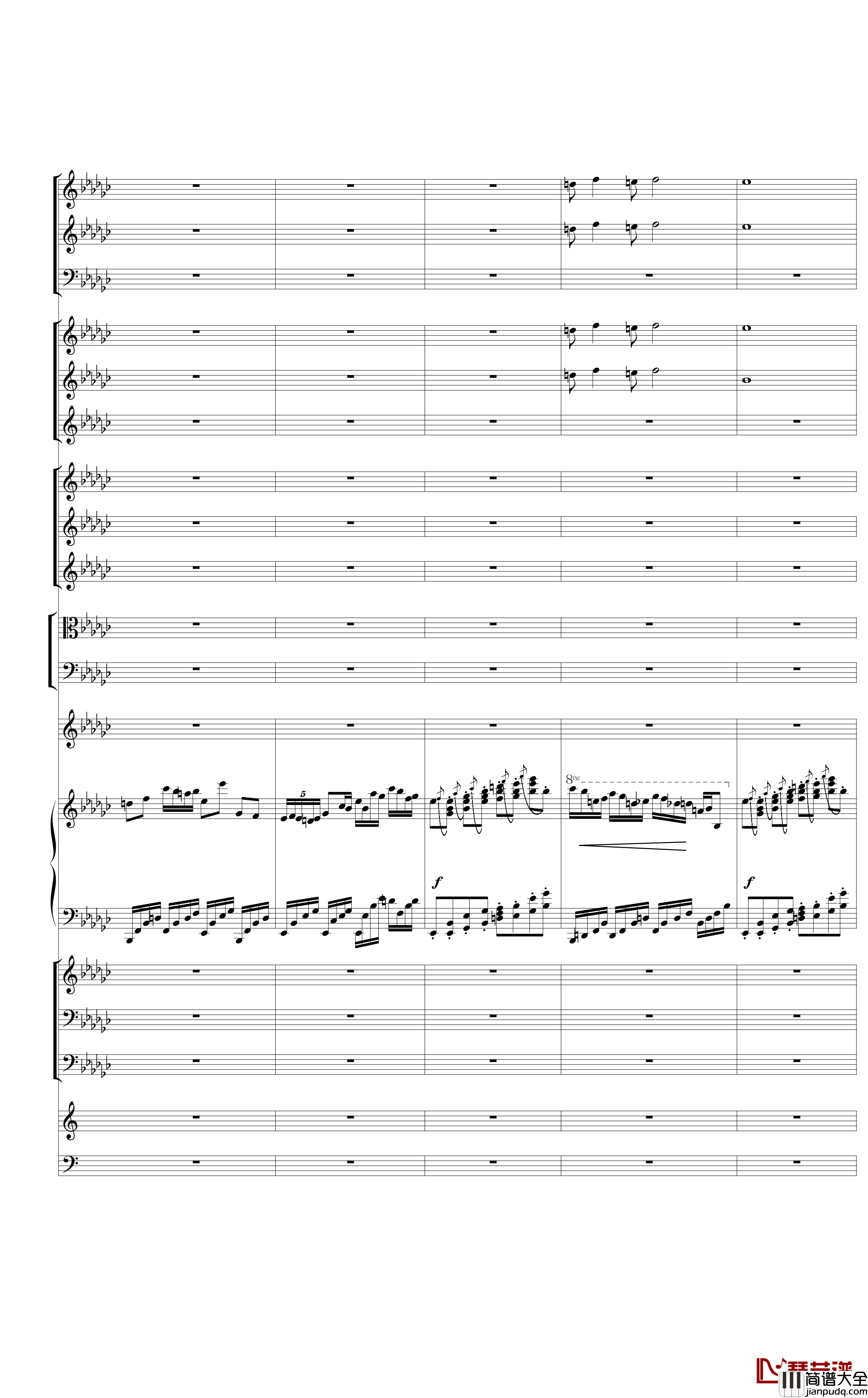 Piano_Concerto_No.3_in_E_Flat_minor,I钢琴谱_热情而辉煌