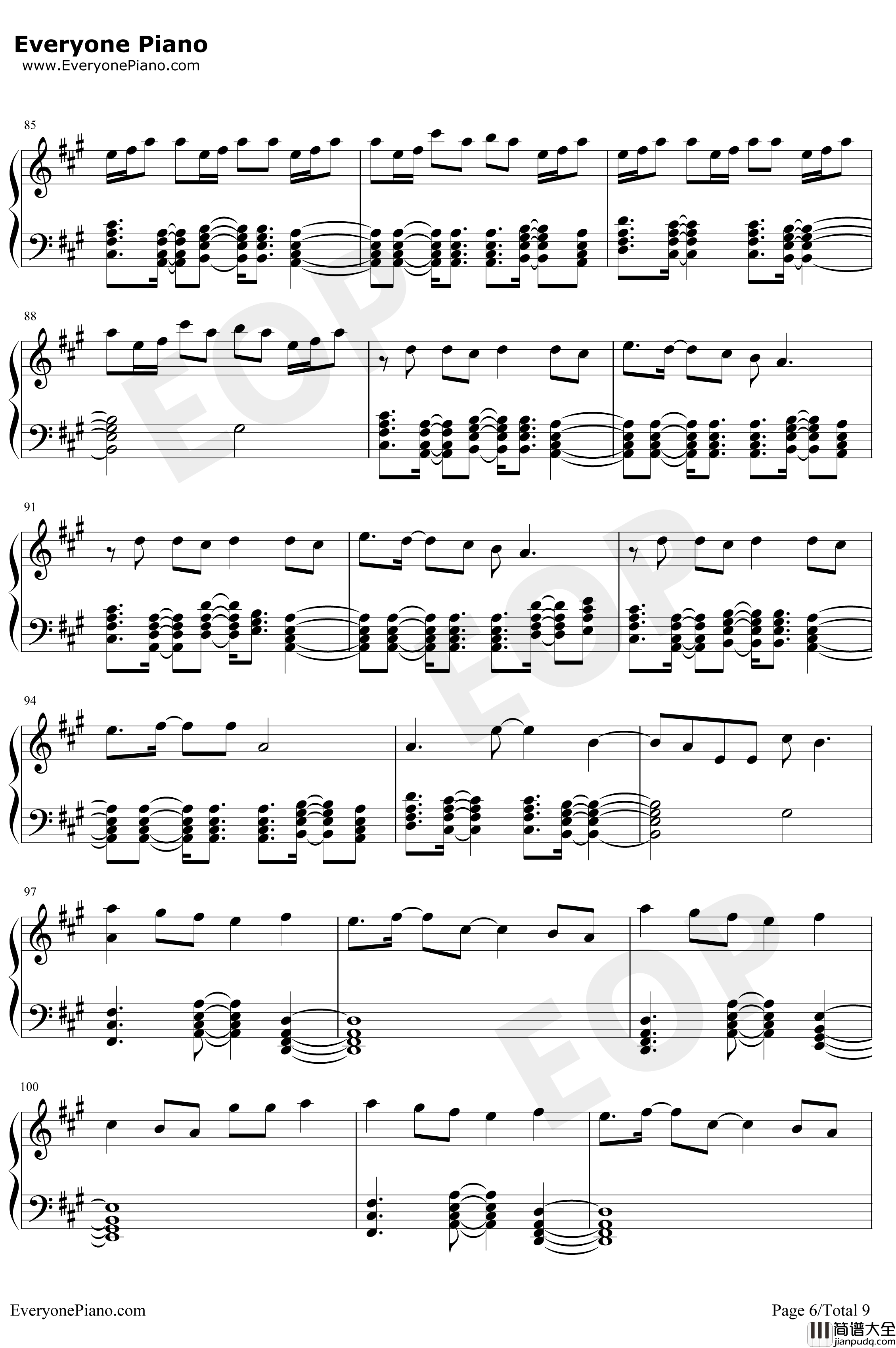 Heaven钢琴谱_Avicii_Chris_Martin