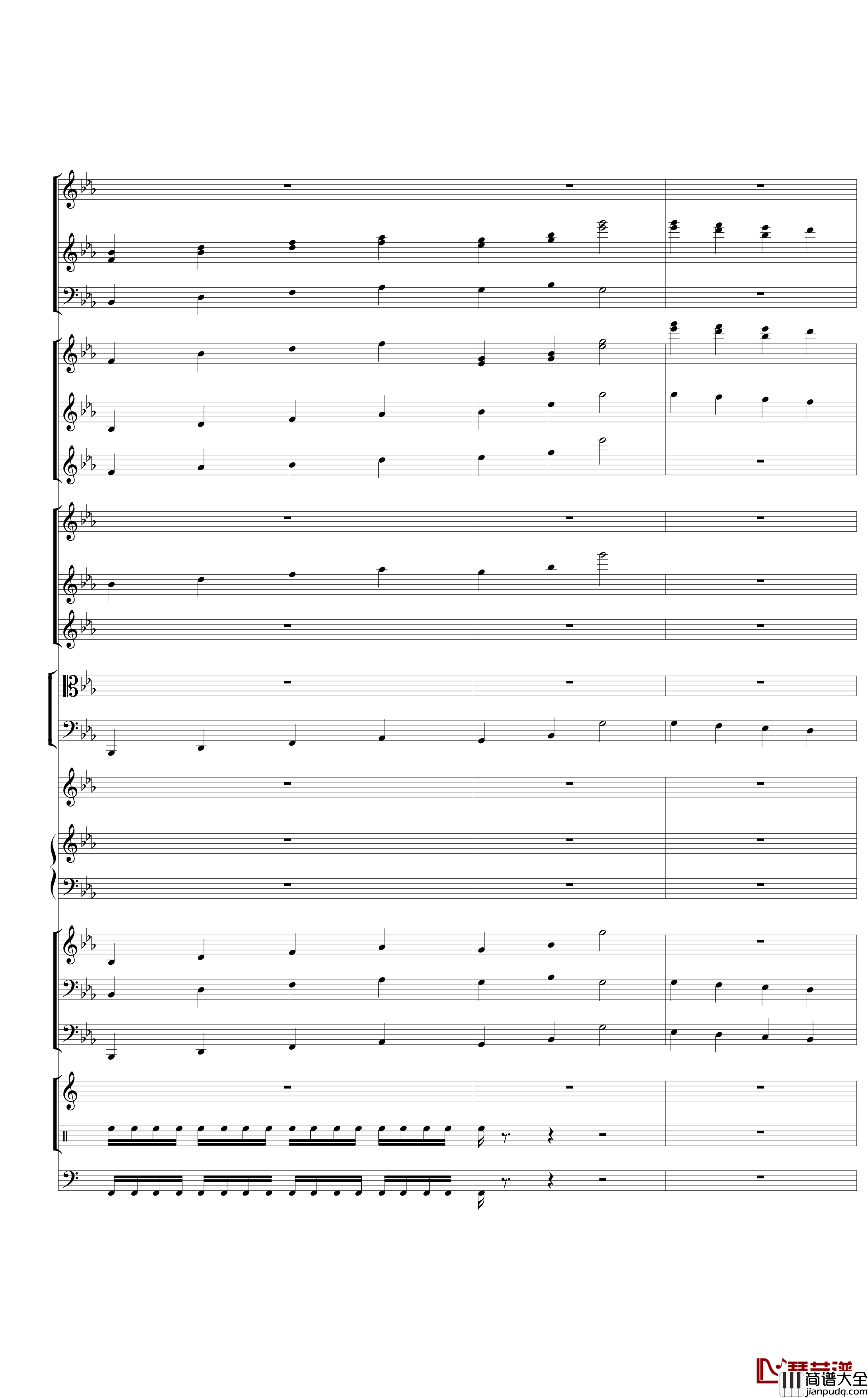 Piano_Concerto_No.3_in_E_Flat_minor,I钢琴谱_热情而辉煌