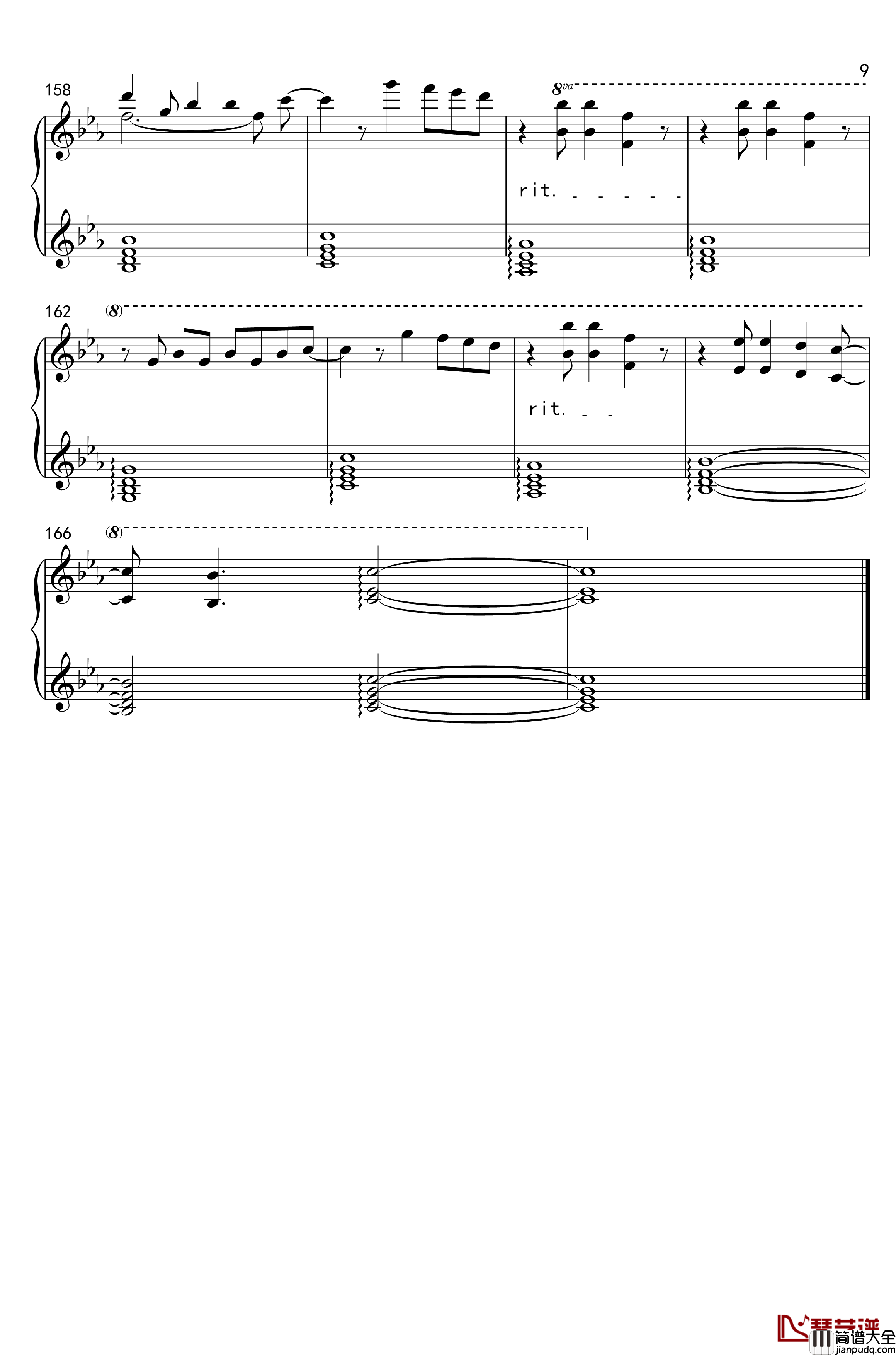 Deja_Vu钢琴谱_动漫_头文字D_Second_Stage_插曲