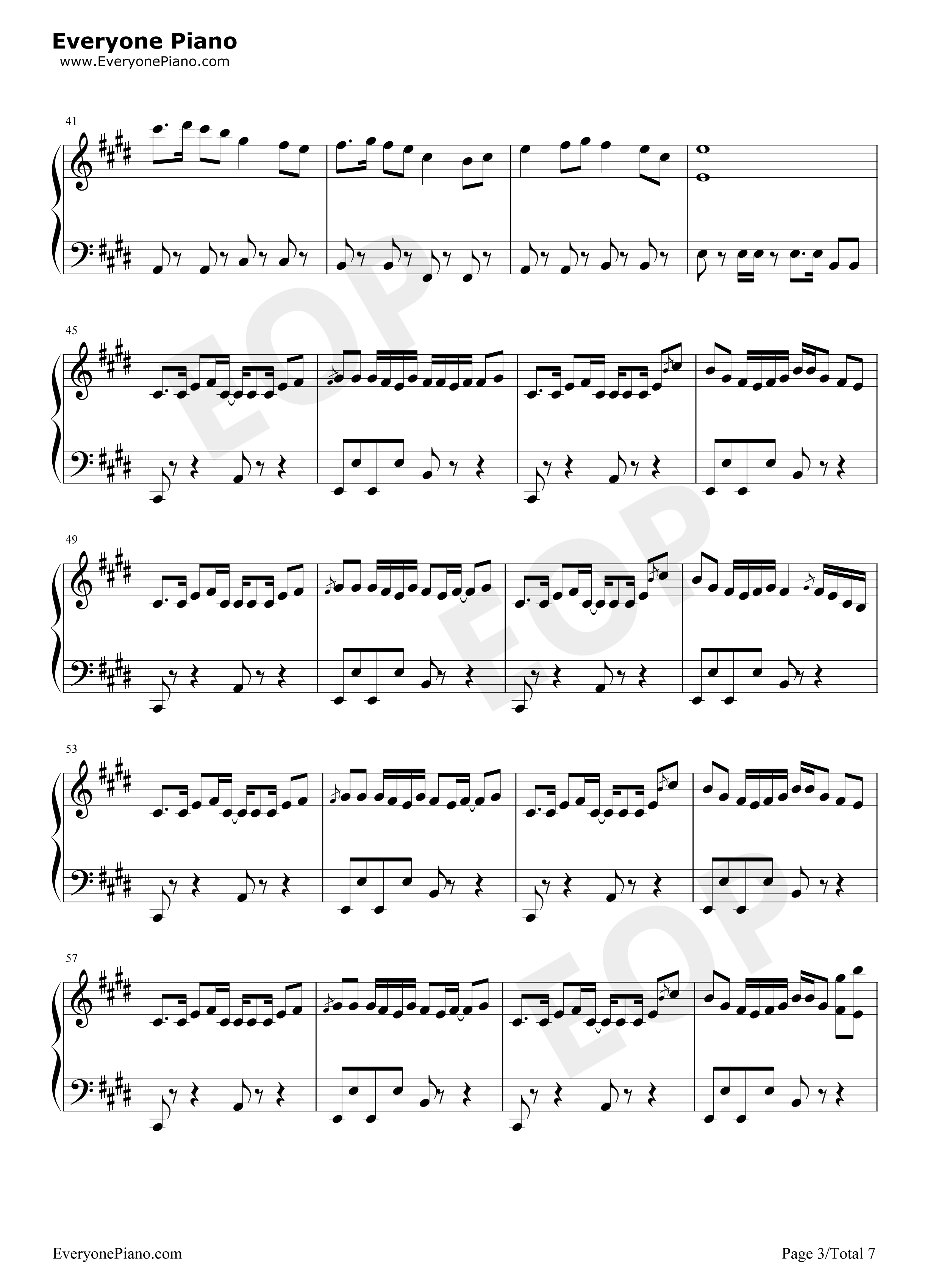 Monody钢琴谱_TheFatRat_Laura_Brehm