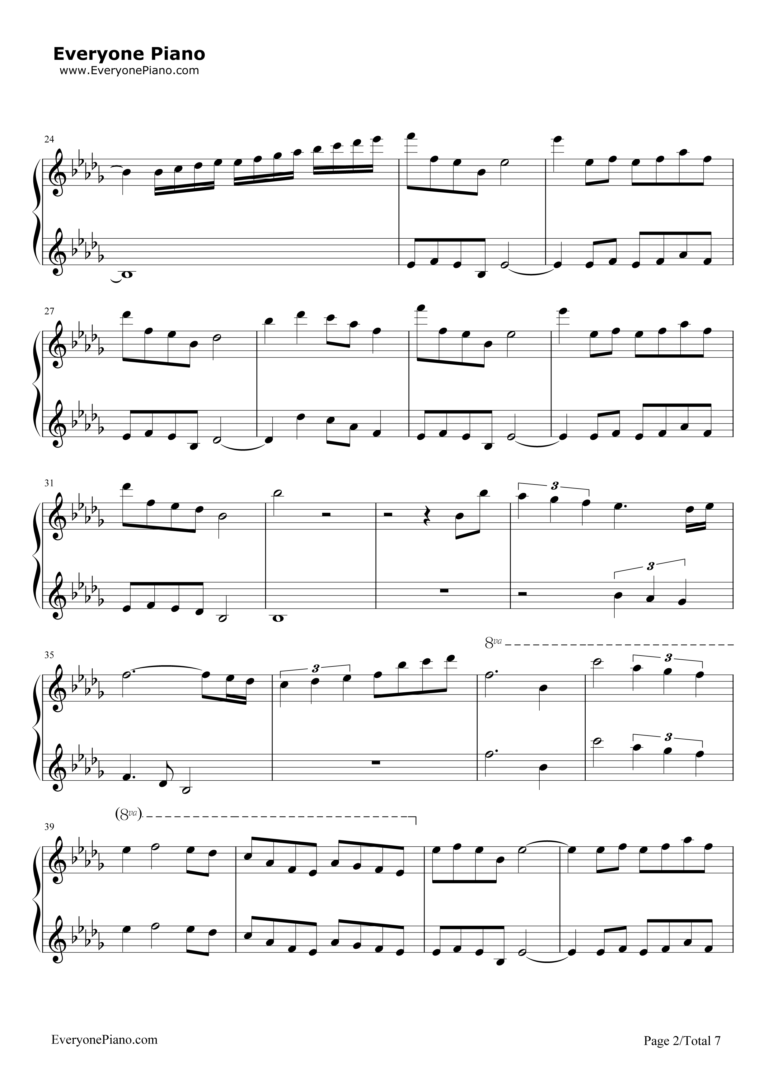 Merry_Christmas_Mr._Lawrence钢琴谱_Hikaru_Utada