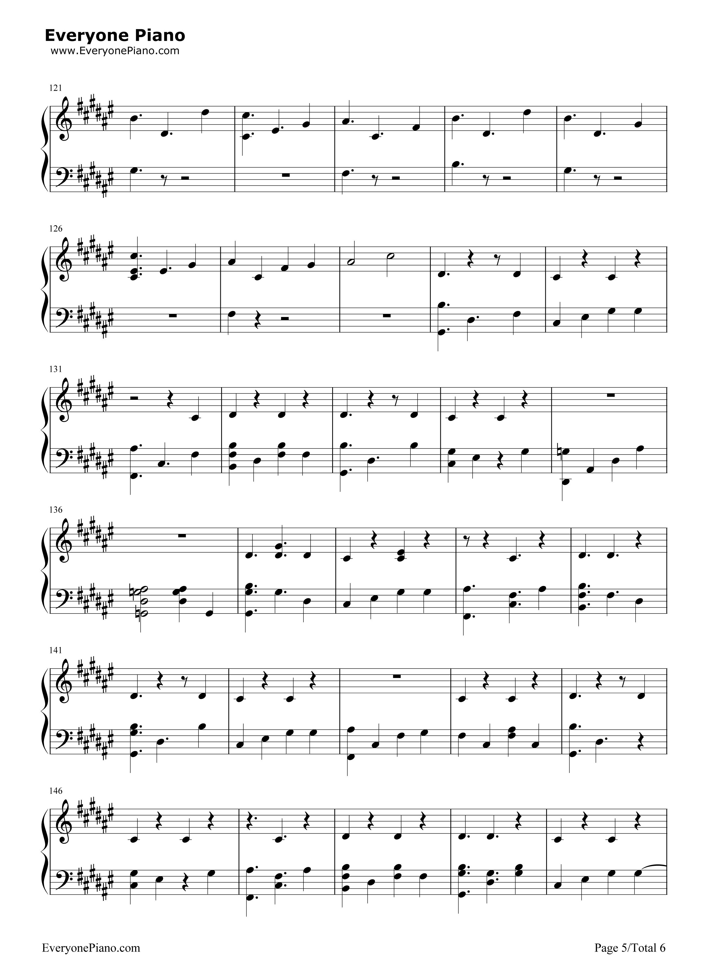 Rain钢琴谱_The_Script