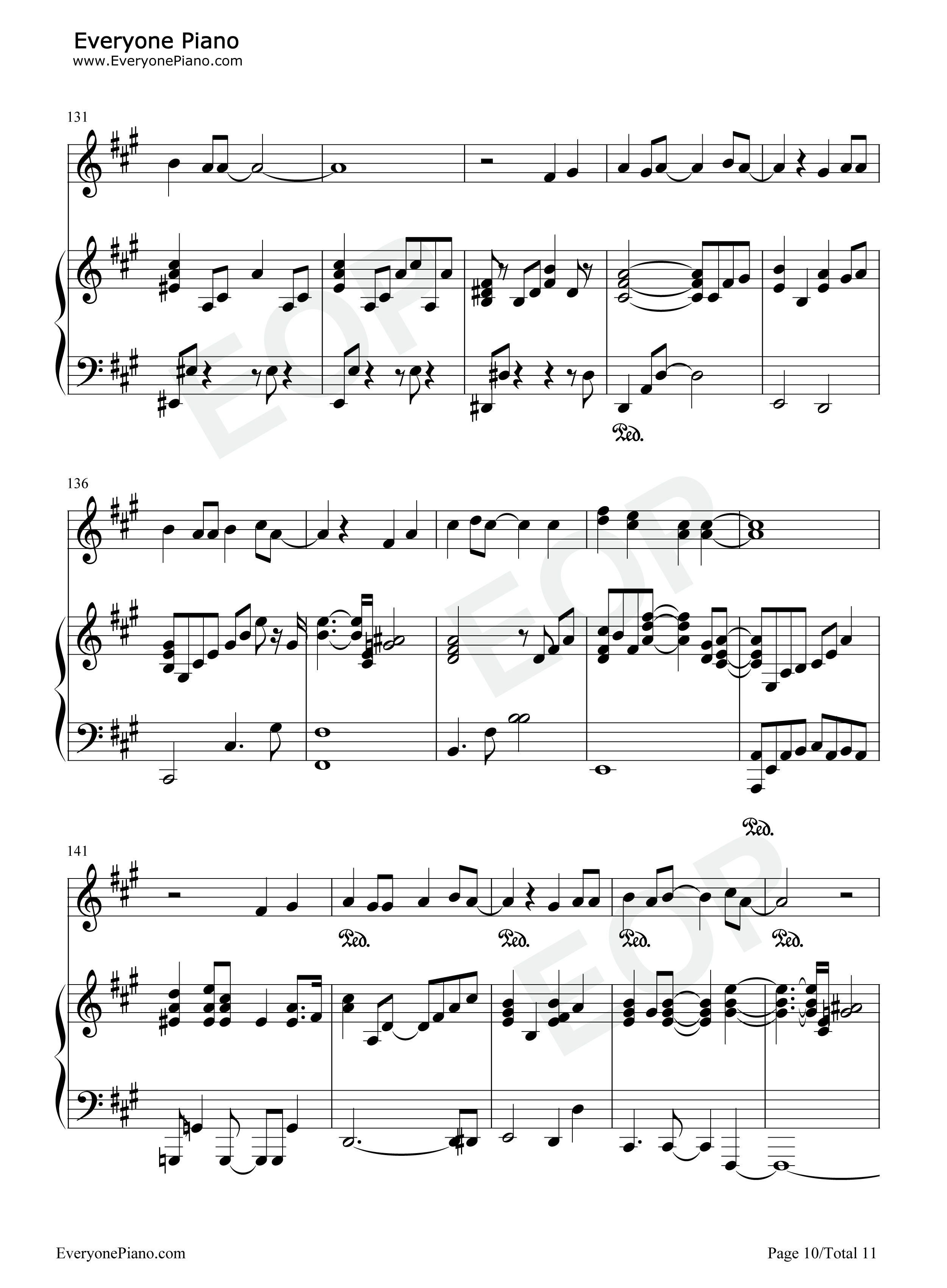 君がいたから〜eternal_way〜钢琴谱_YeLLOW_Generation