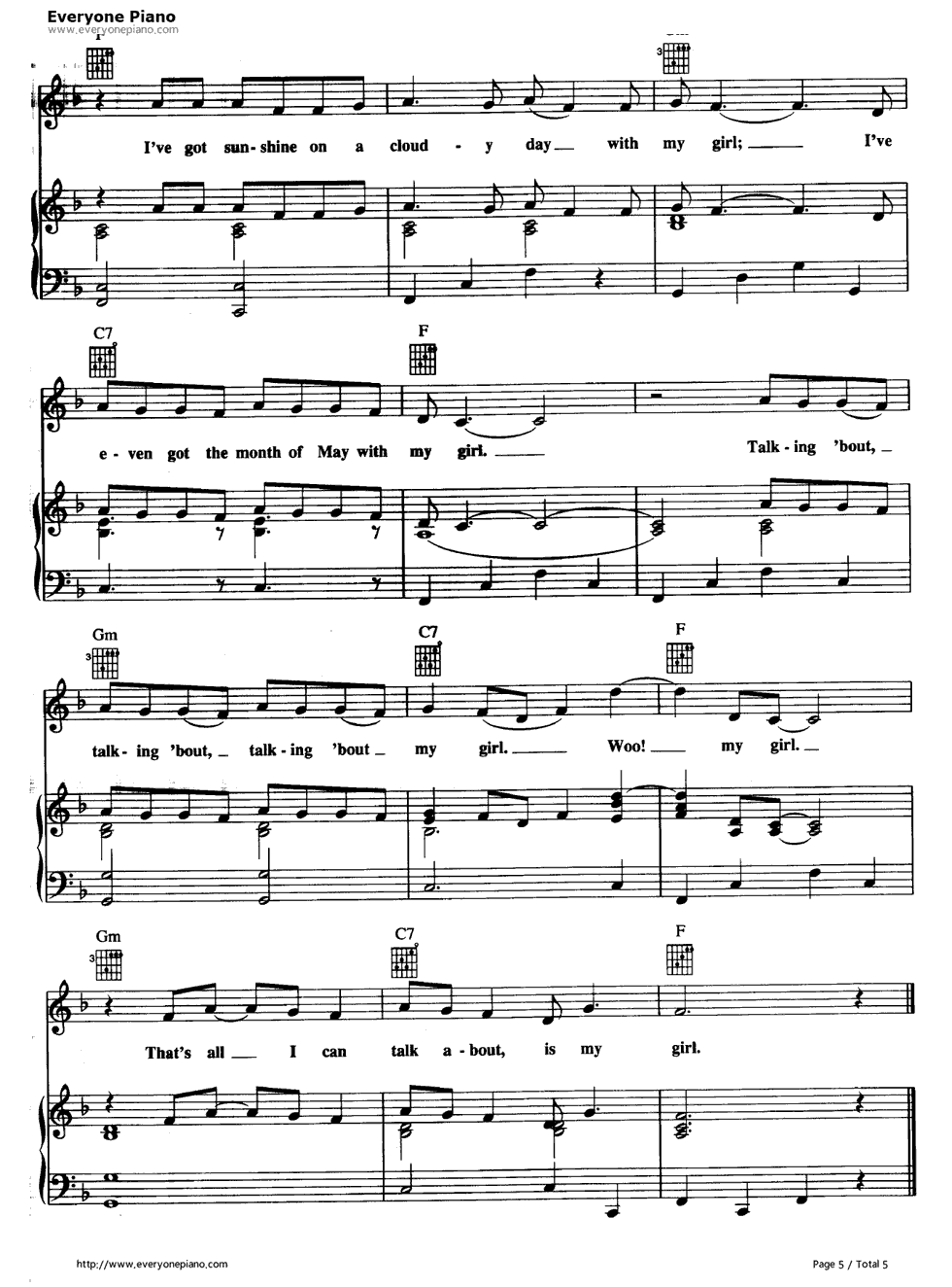 My_Girl钢琴谱_The_Temptations