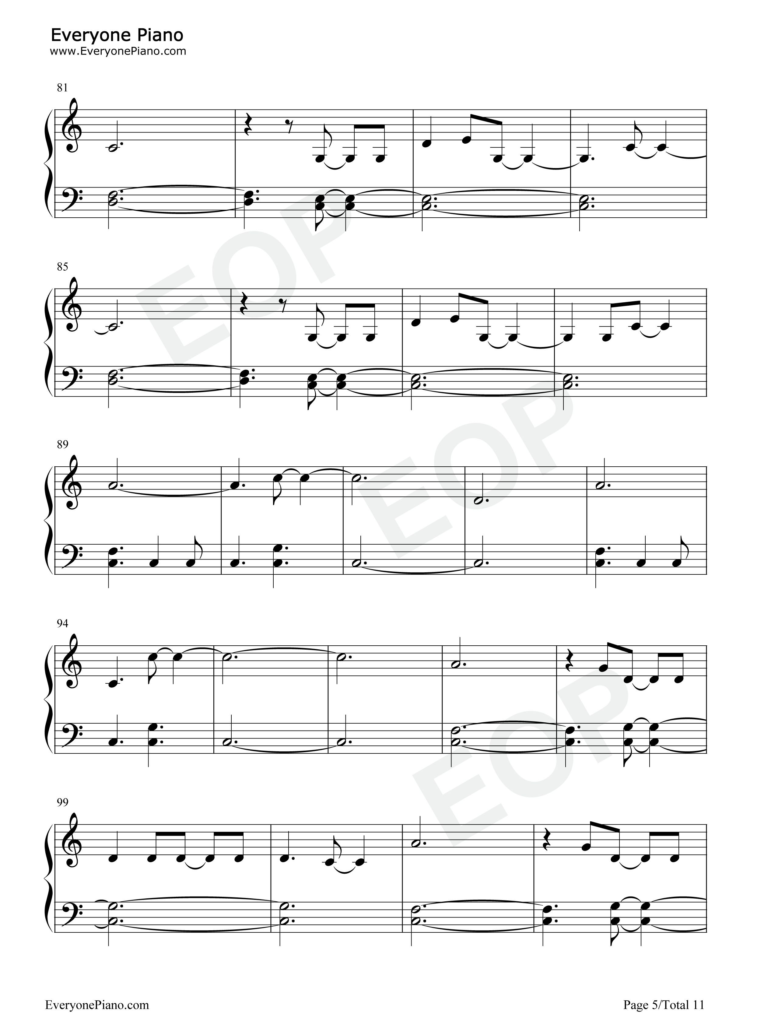 The_1钢琴谱_Taylor_Swift