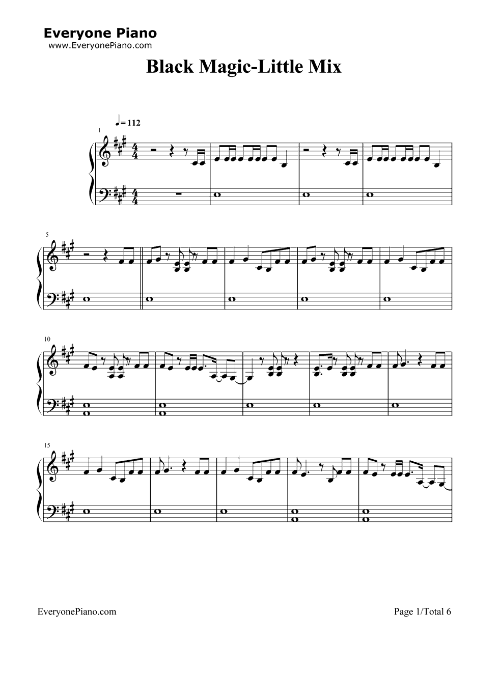 Black_Magic钢琴谱_Little_Mix