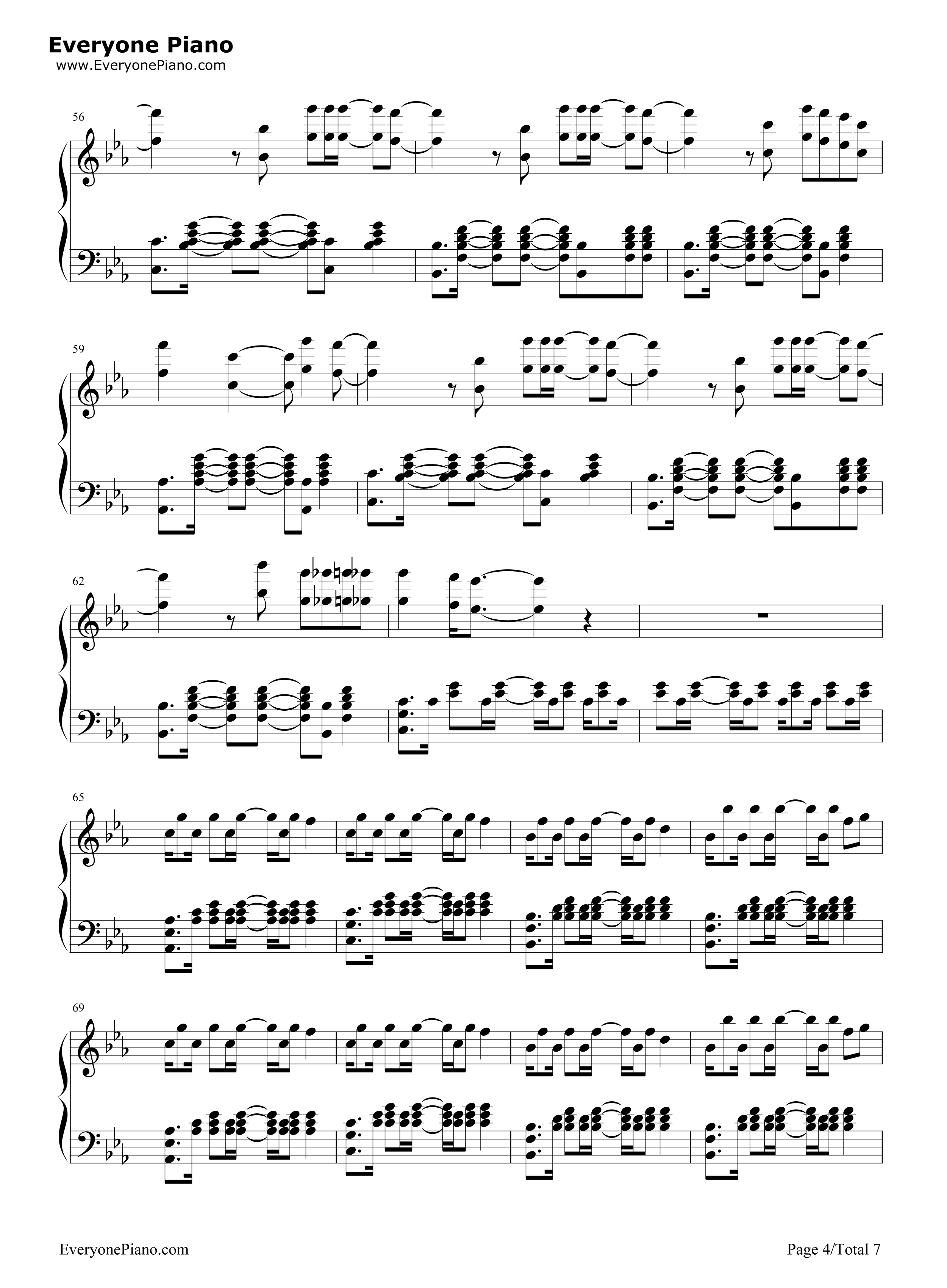 Blame钢琴谱_Calvin_Harris_ft._John_Newman