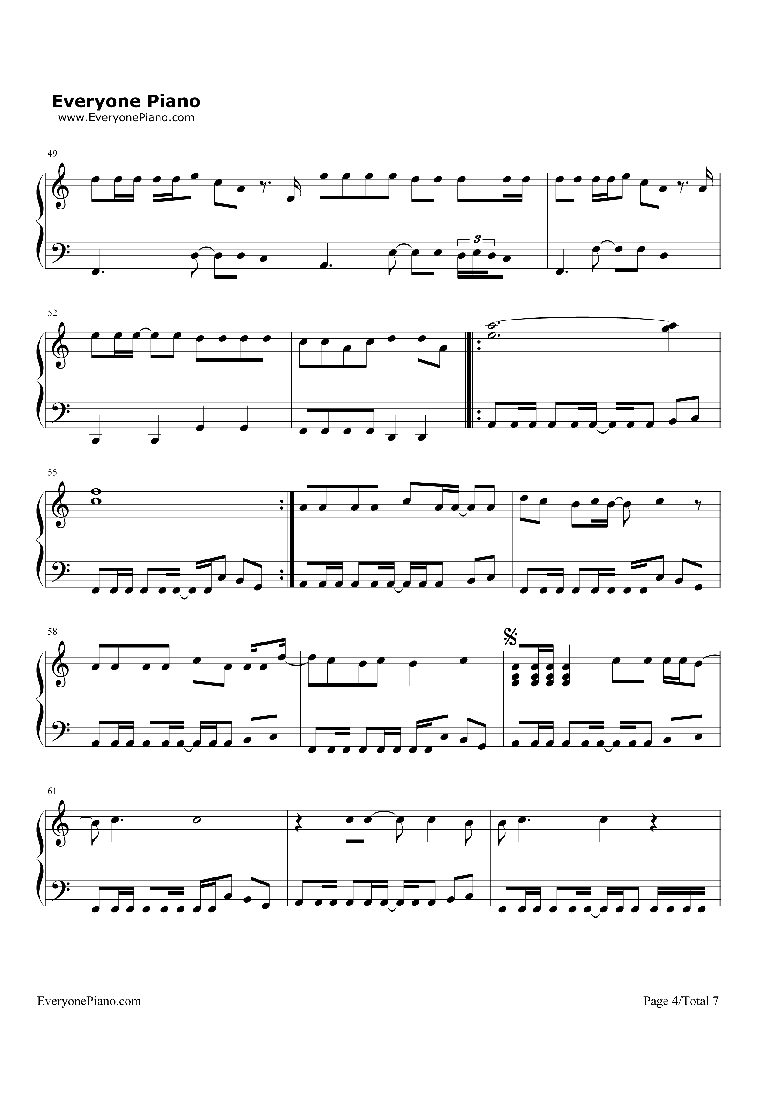 Californication钢琴谱_Red_Hot_Chili_Peppers
