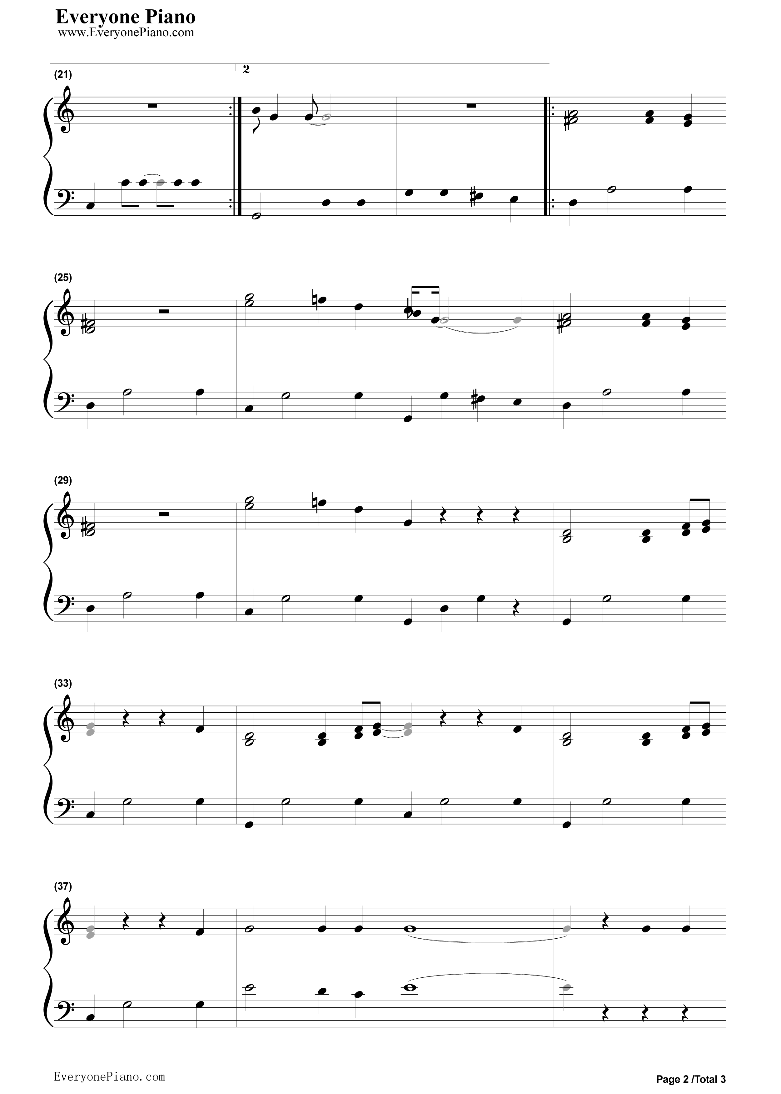 Love_Me_Do钢琴谱_The_Beatles