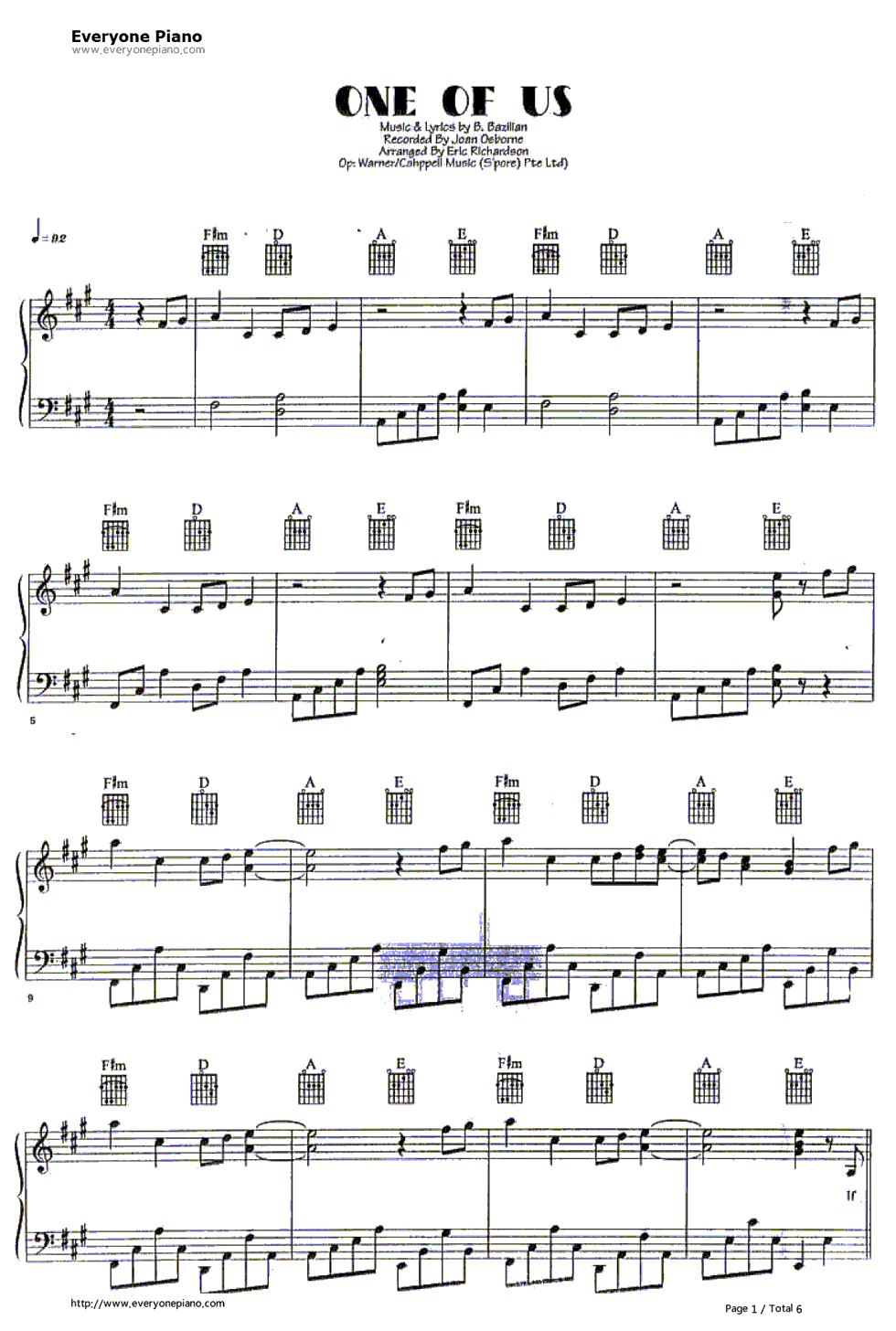 One_of_Us钢琴谱_Joan_Osborne