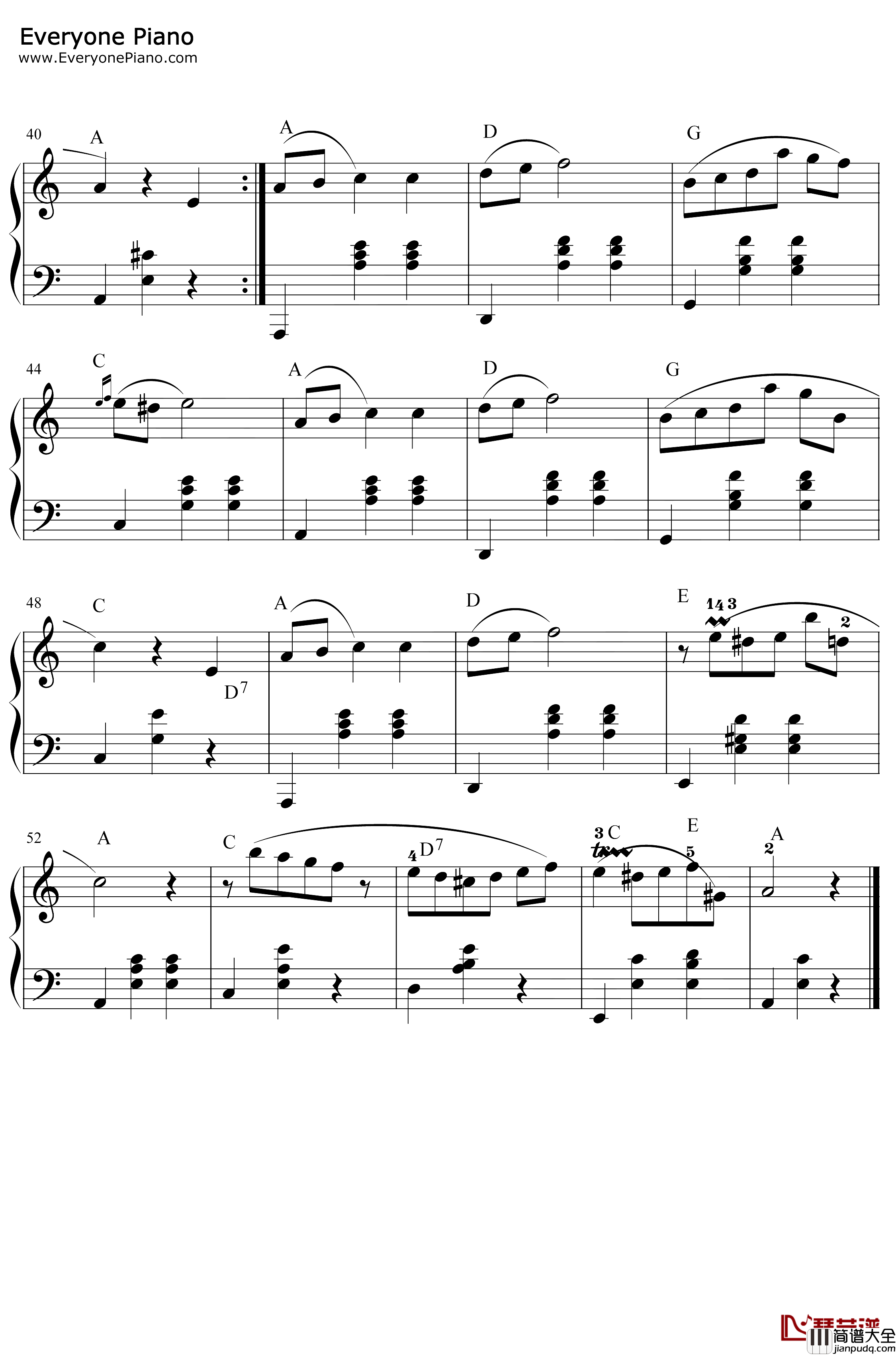 A小调圆舞曲钢琴谱_肖邦