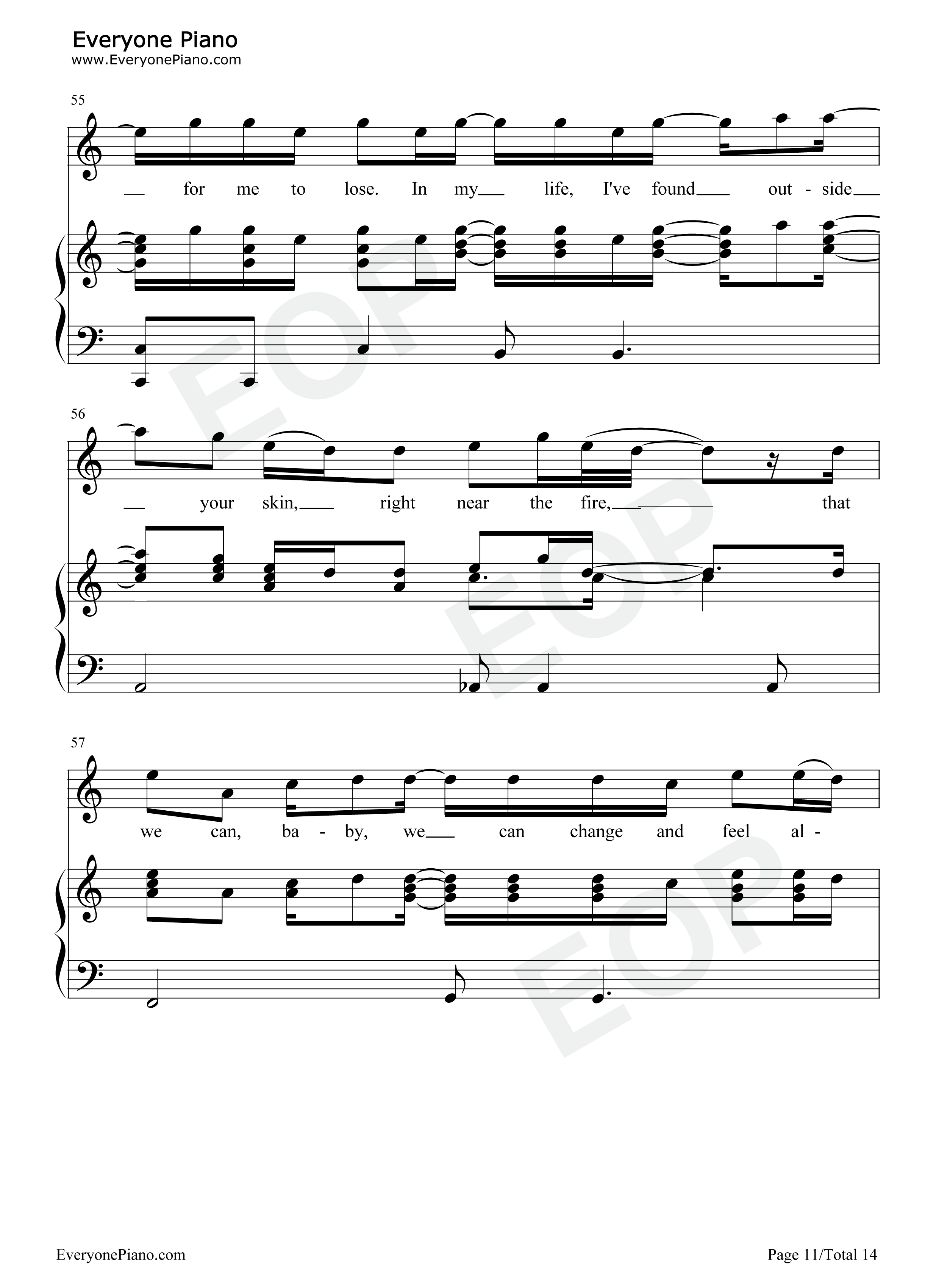 Free_Loop欧美经典钢琴谱_丹尼尔·波特__Daniel_Richard_Powter
