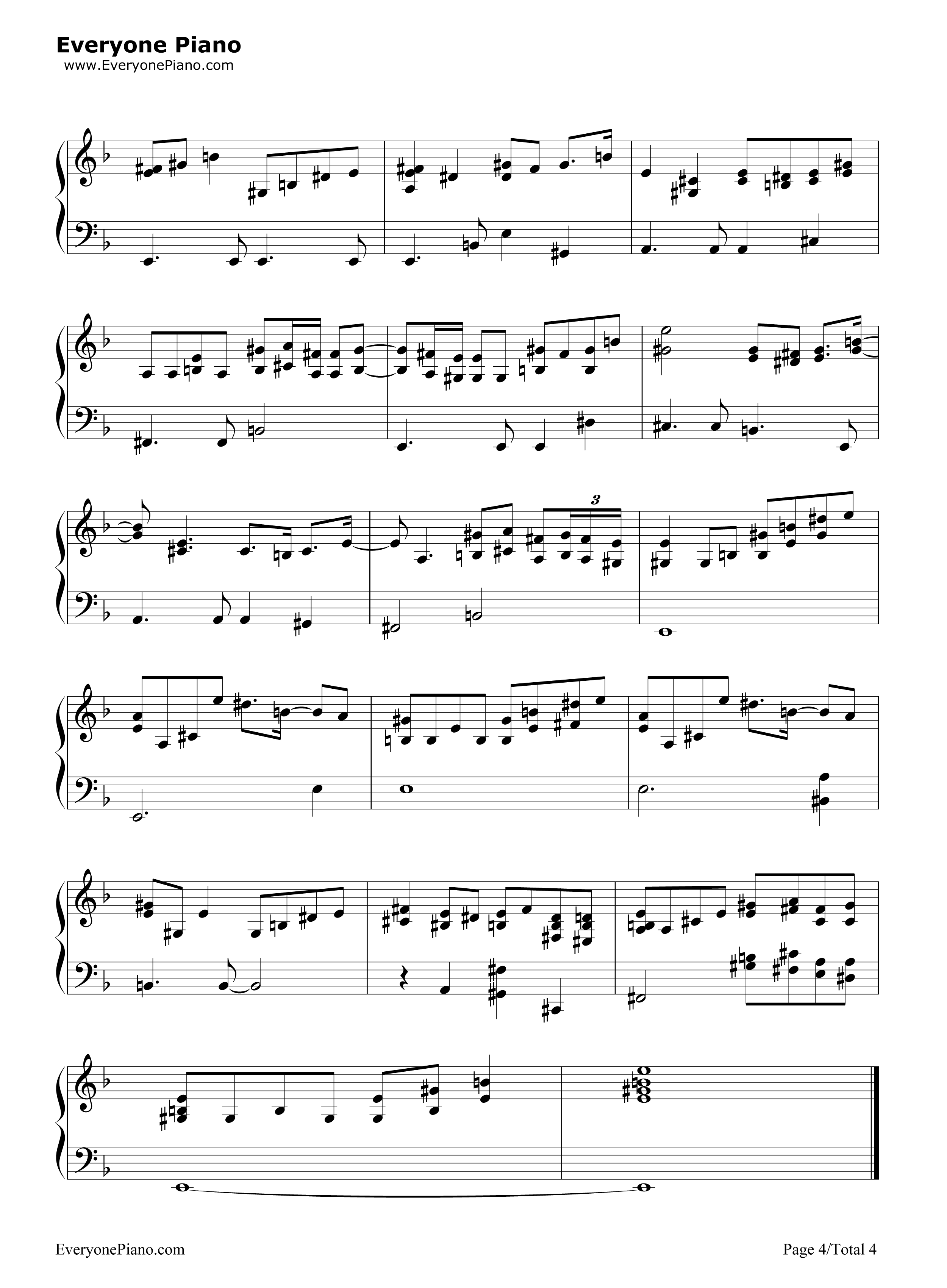 Beauty_and_the_Beast钢琴谱_Celine_Dion_Peabo_Bryson