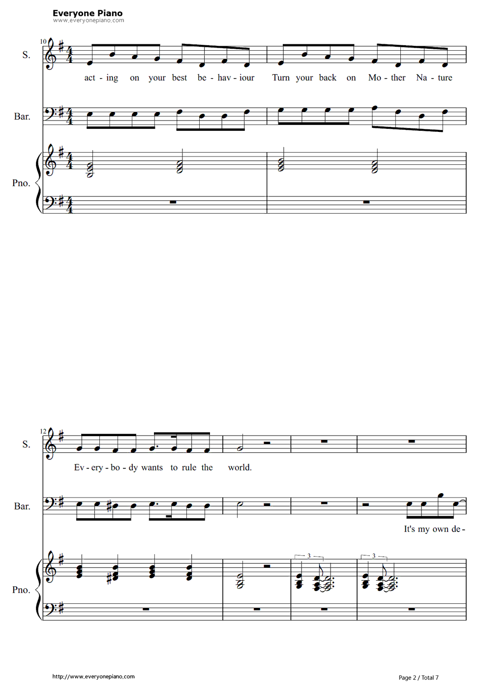 Everybody_Wants_to_Rule_the_World钢琴谱_Tears_for_Fears