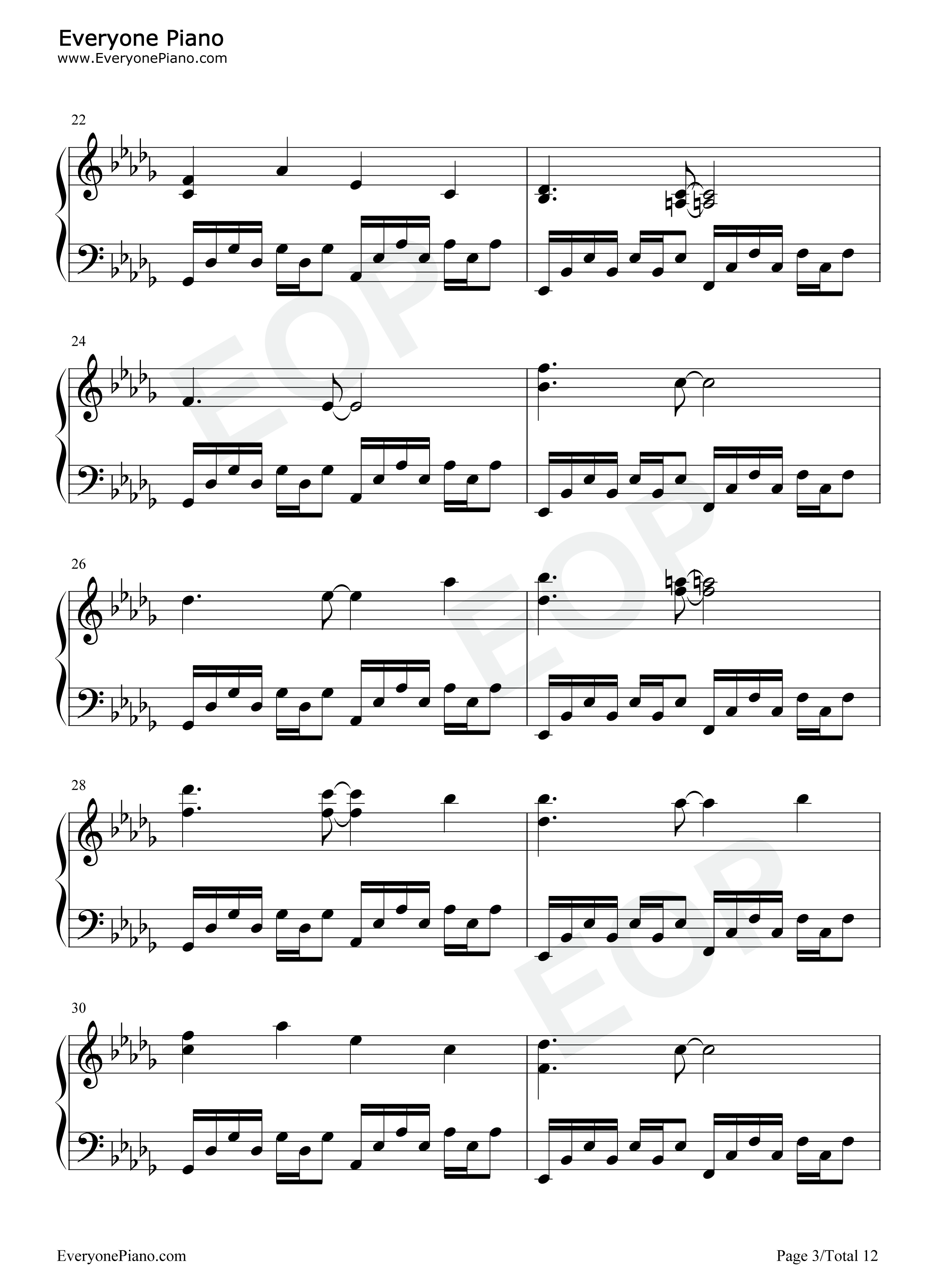 ネクロファンタジア钢琴谱_东方Project
