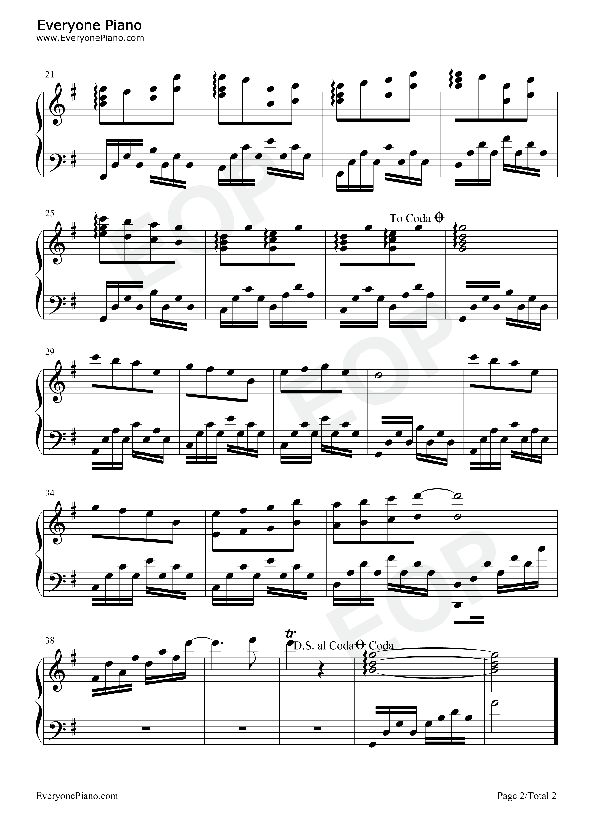 冥想钢琴谱_班得瑞_Bandari