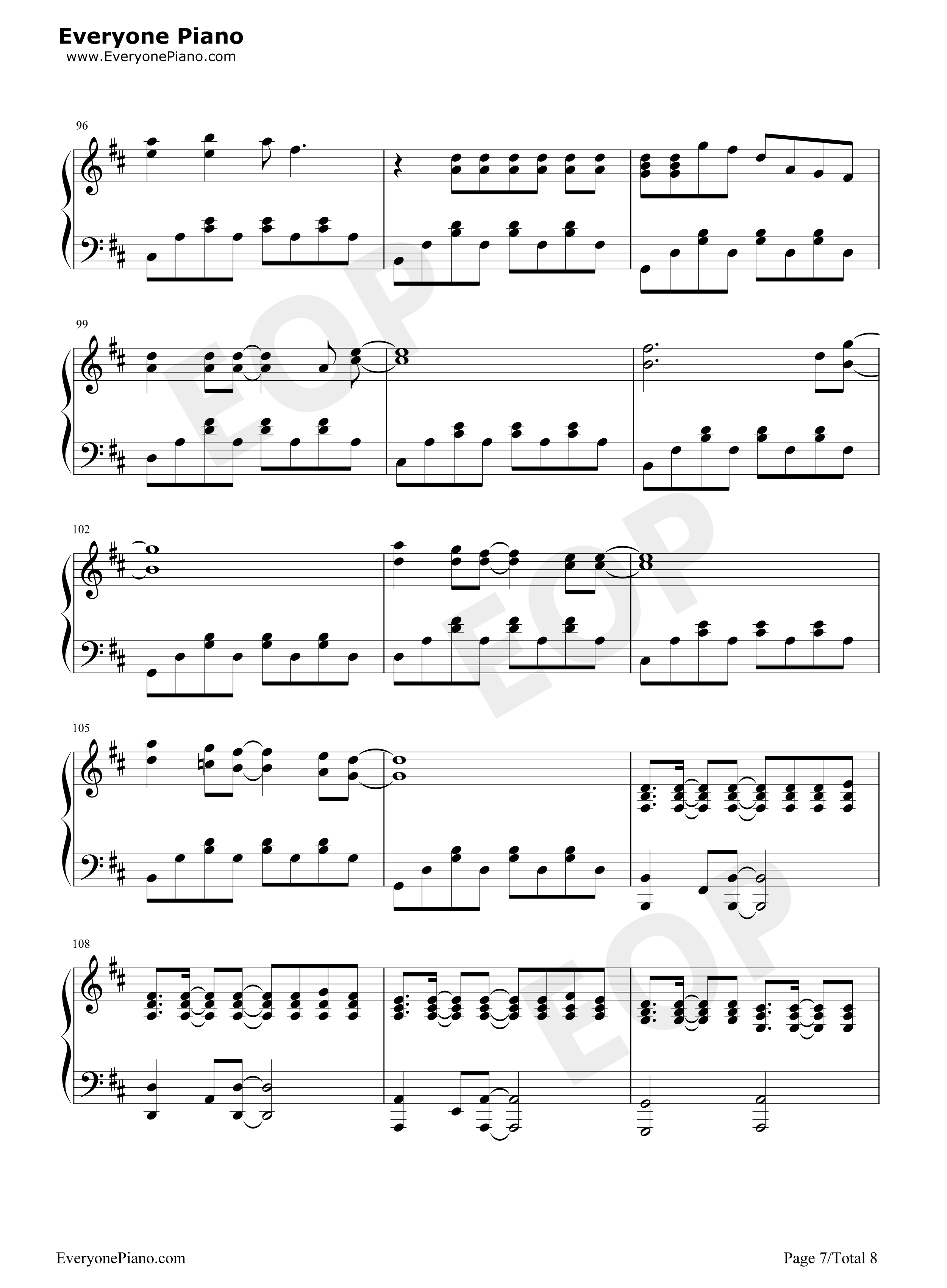 Because_of_You钢琴谱_The_Piano_Guys