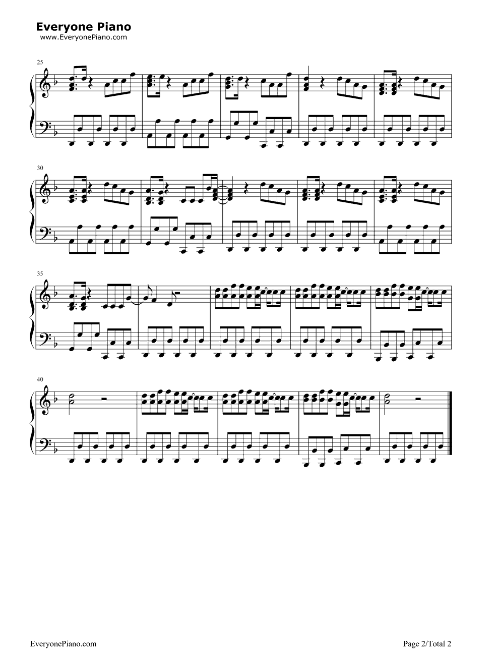 Cheri_Cheri_Lady钢琴谱_Modern_Talking