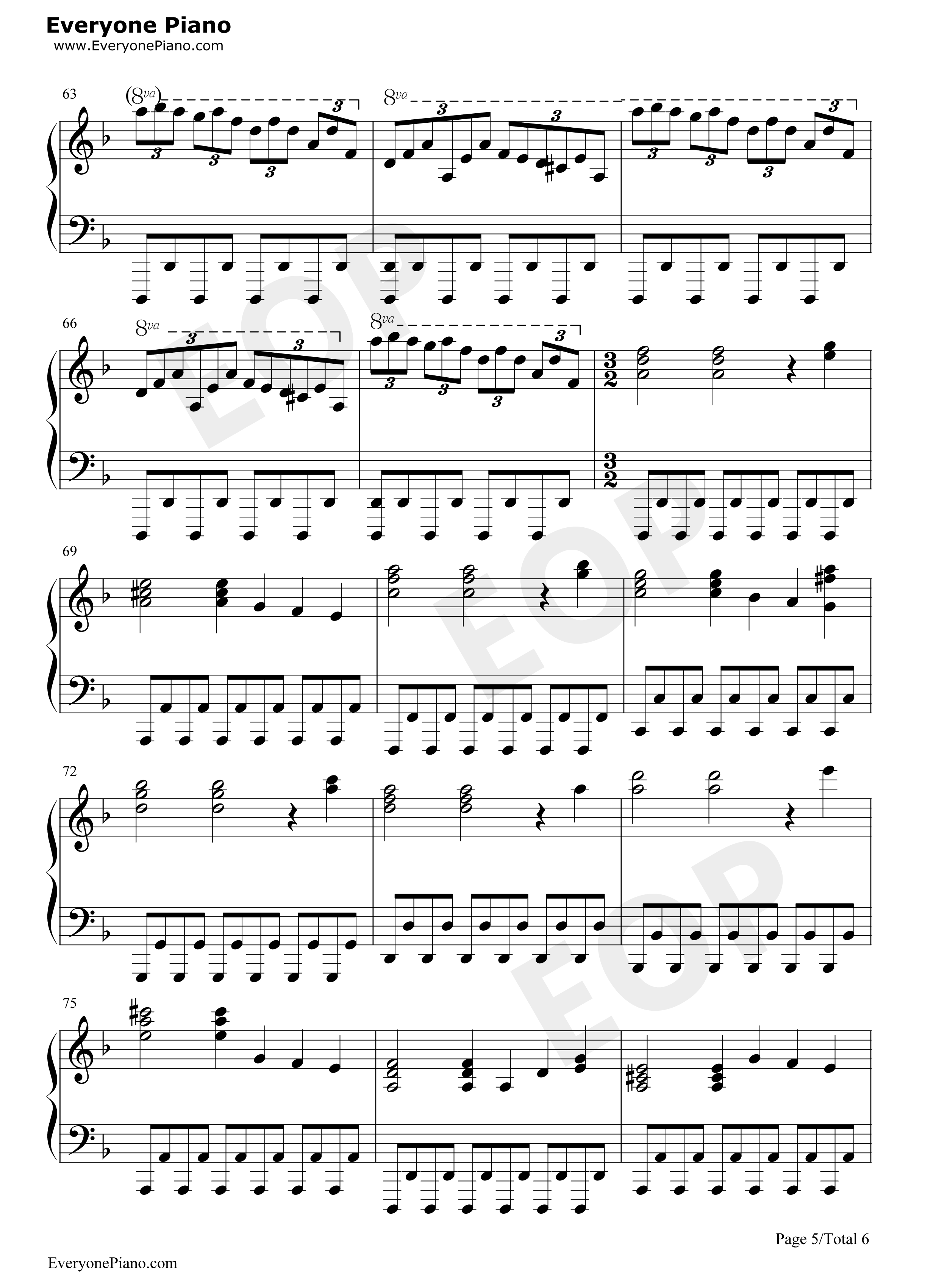 亨德尔的萨拉班德（Handel's_Sarabande）钢琴谱_马克西姆_Maksim_Mrvica