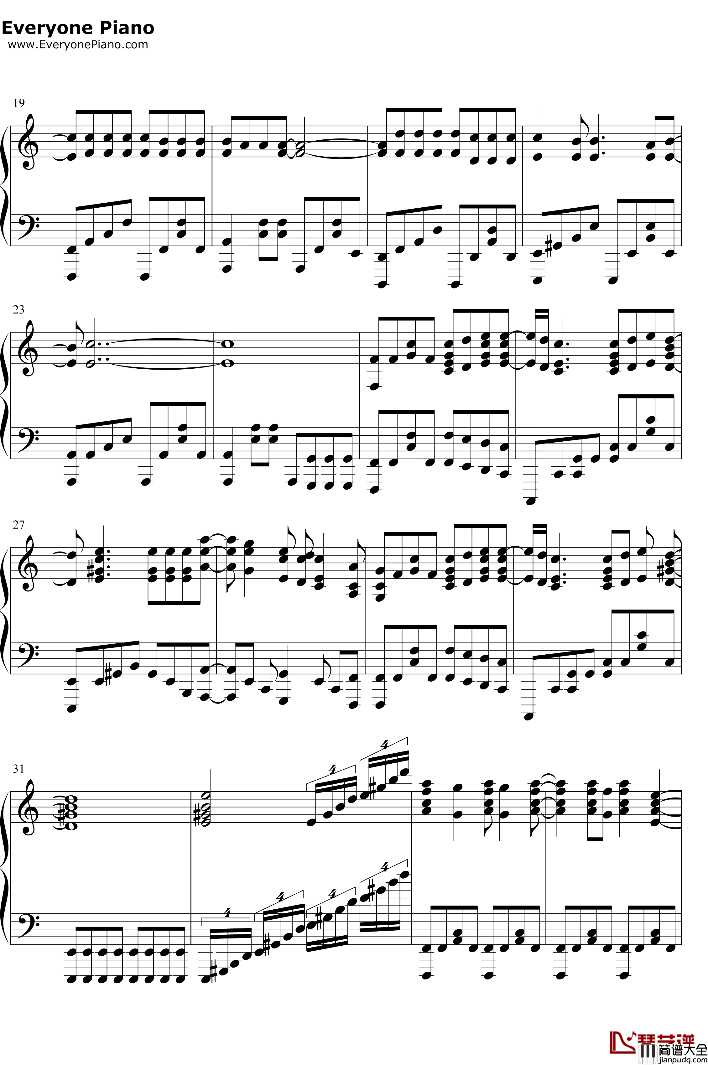 The_Ballad_of_Mona_Lisa钢琴谱_Panic!attheDisco_MonaLisa