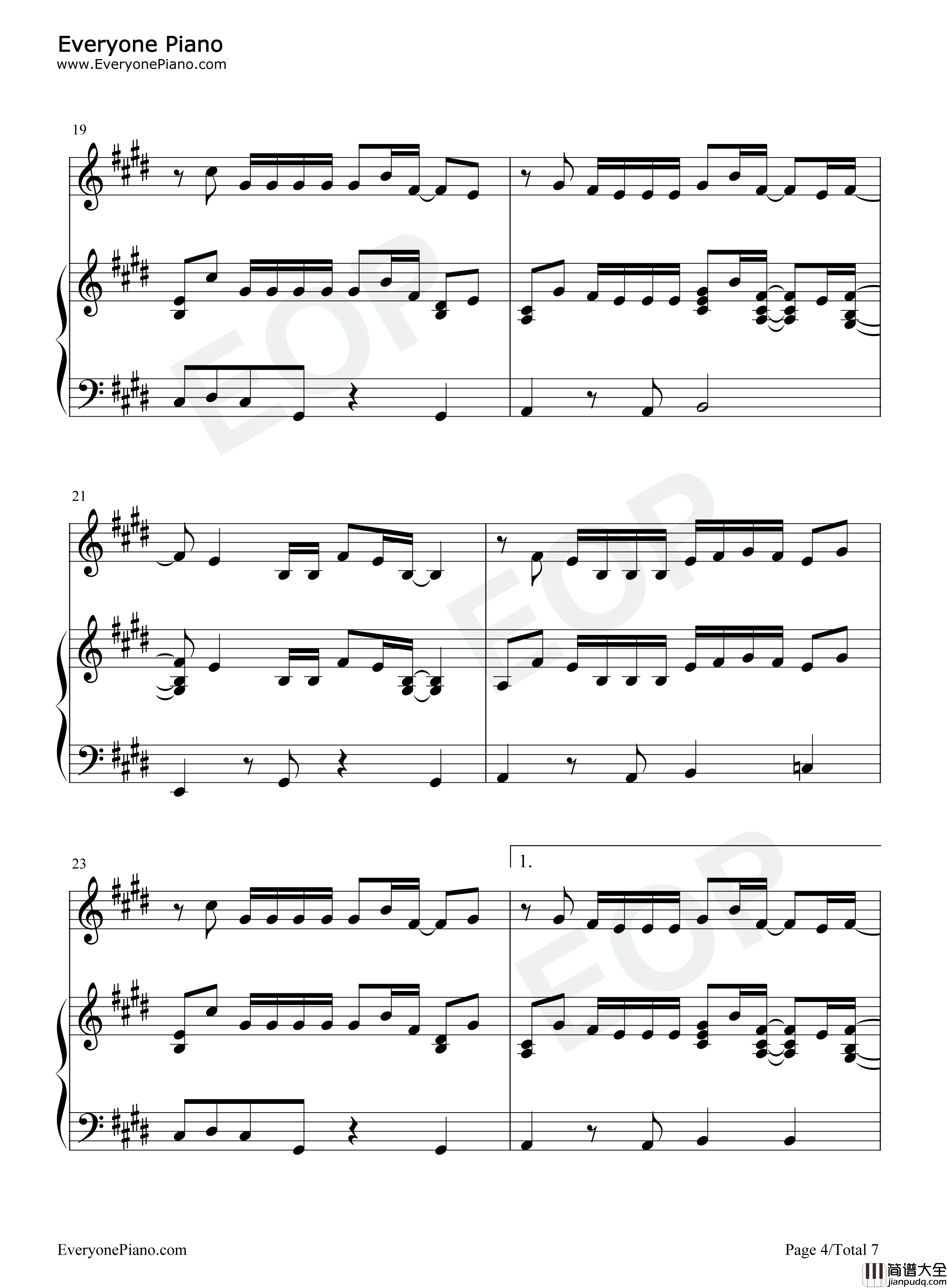 Always_Be_My_Baby钢琴谱_Mariah_Carey