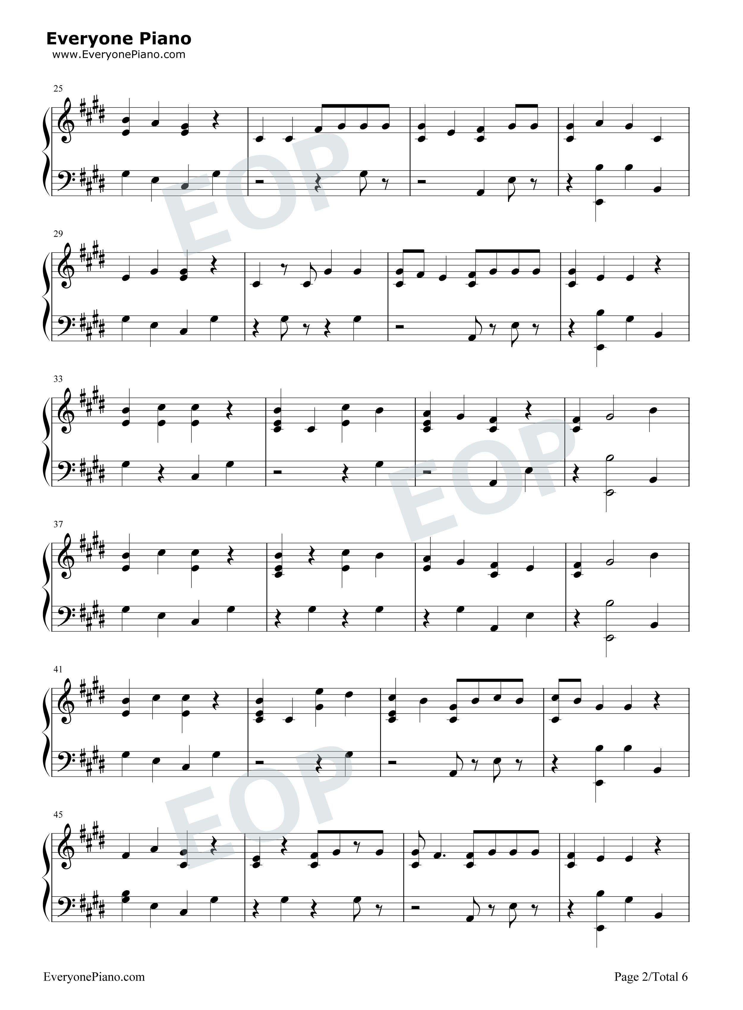 Start_Again钢琴谱_OneRepublic_Logic