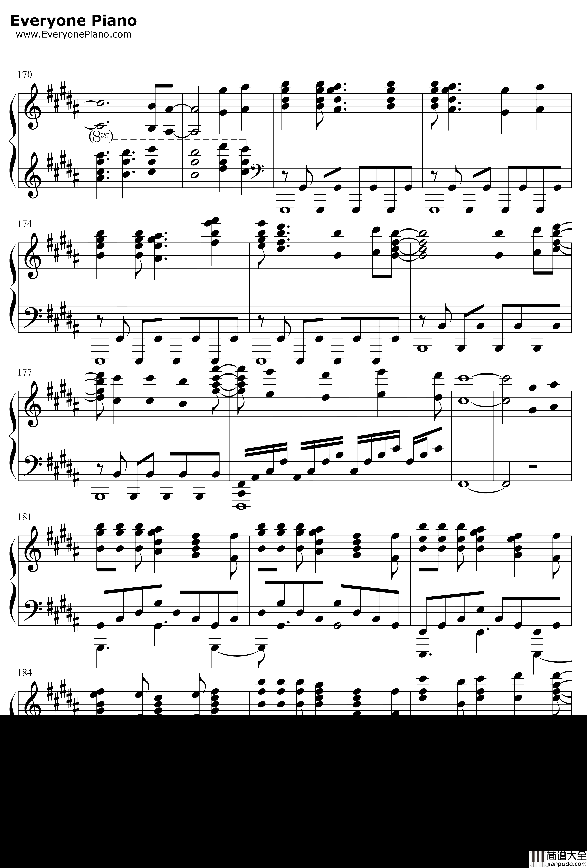 Neo钢琴谱_Roselia_Aspect_BanGDreamOST