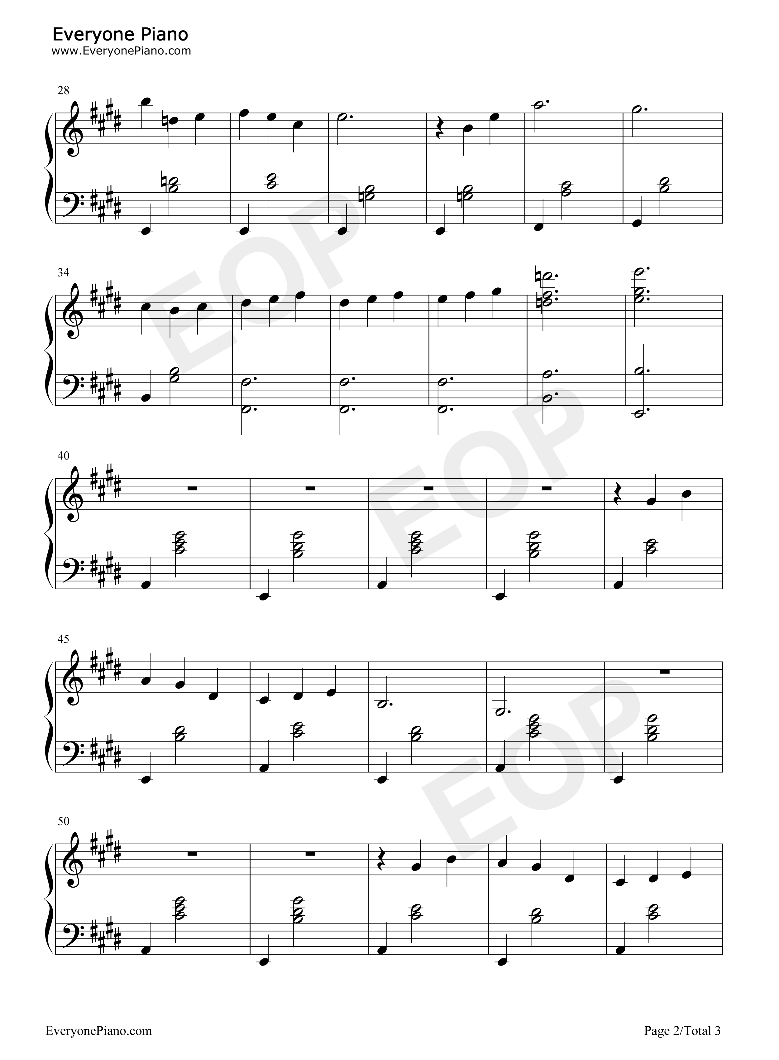 Gymnopedie_No1.钢琴谱_Erik_Satie