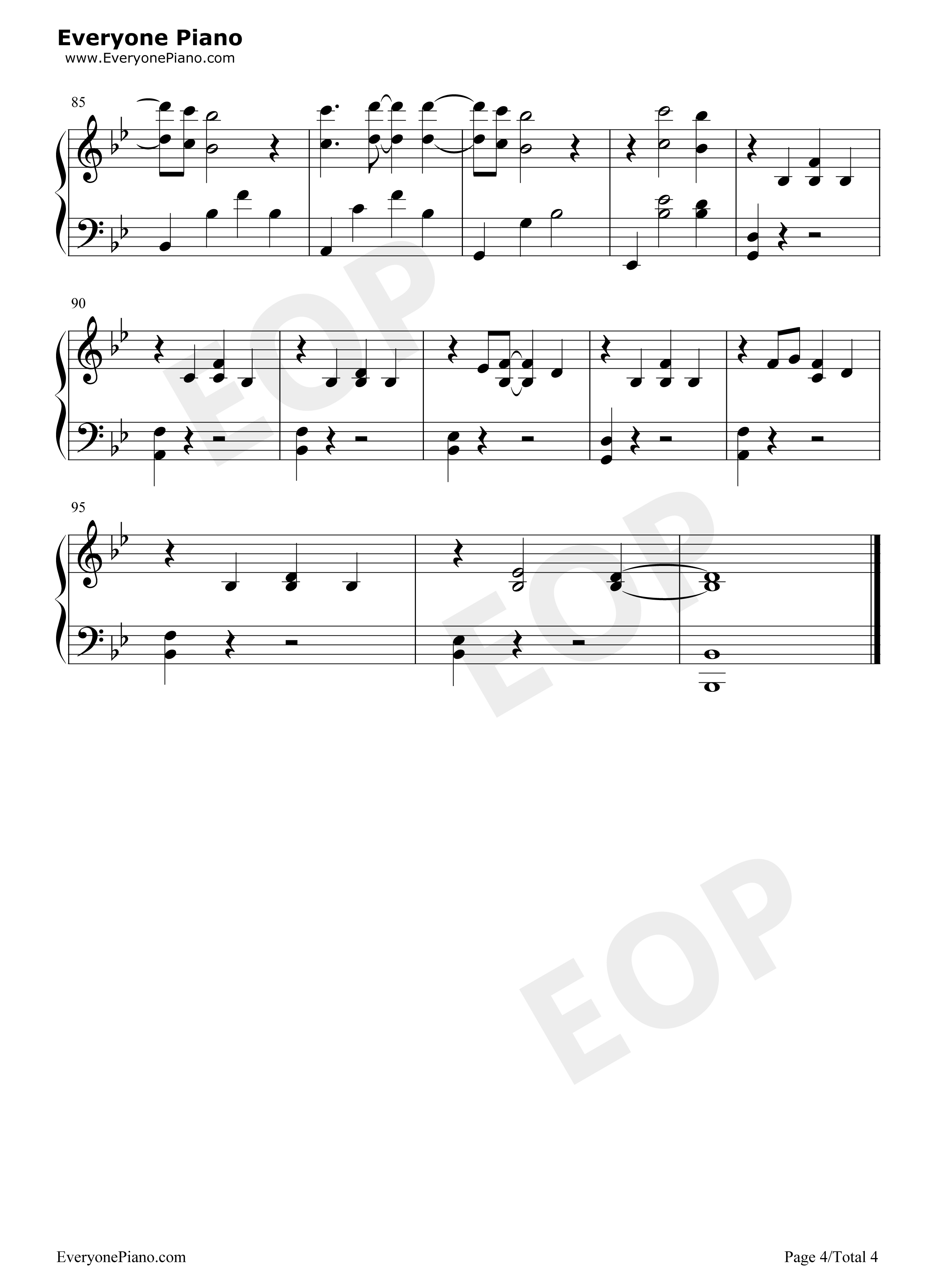 Autumn_Leaves钢琴谱_Ed_Sheeran