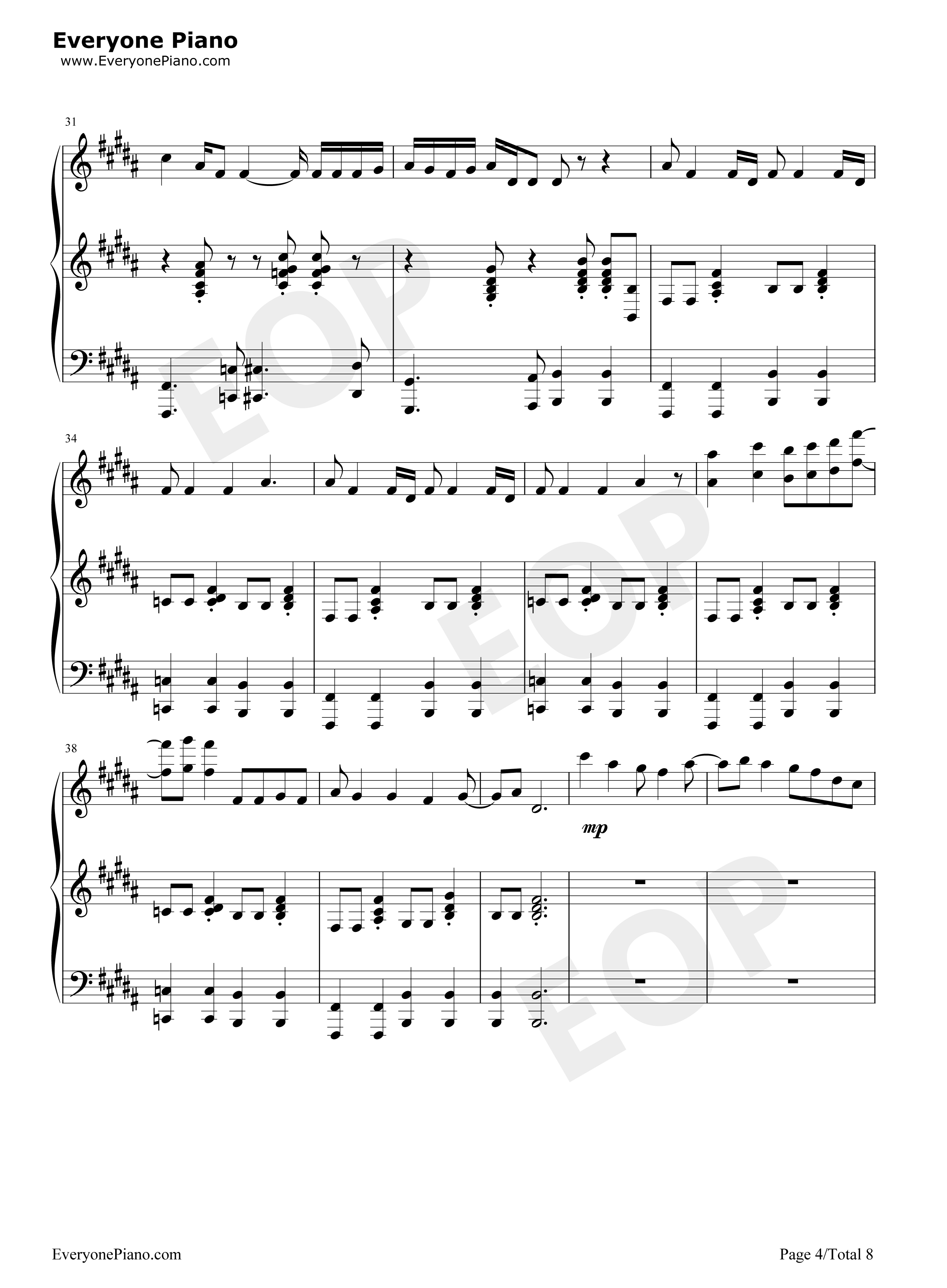 All_Star钢琴谱_Smash_Mouth