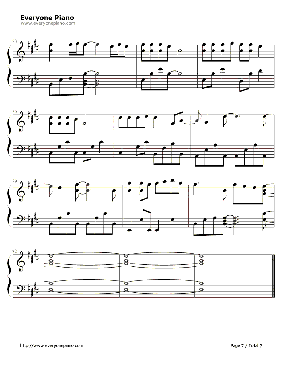 Anyone_Of_Us钢琴谱_葛瑞盖斯（Gareth_Paul_Gates）