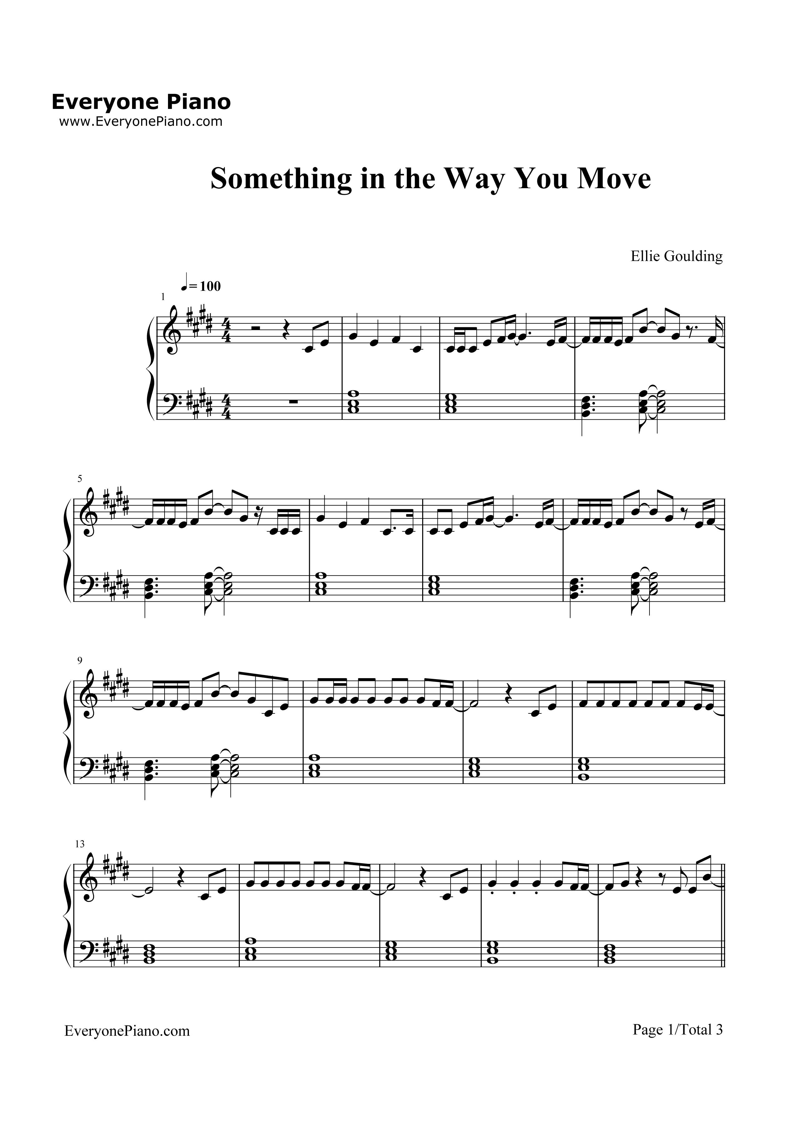 Something_in_the_Way_You_Move钢琴谱_Ellie_Goulding